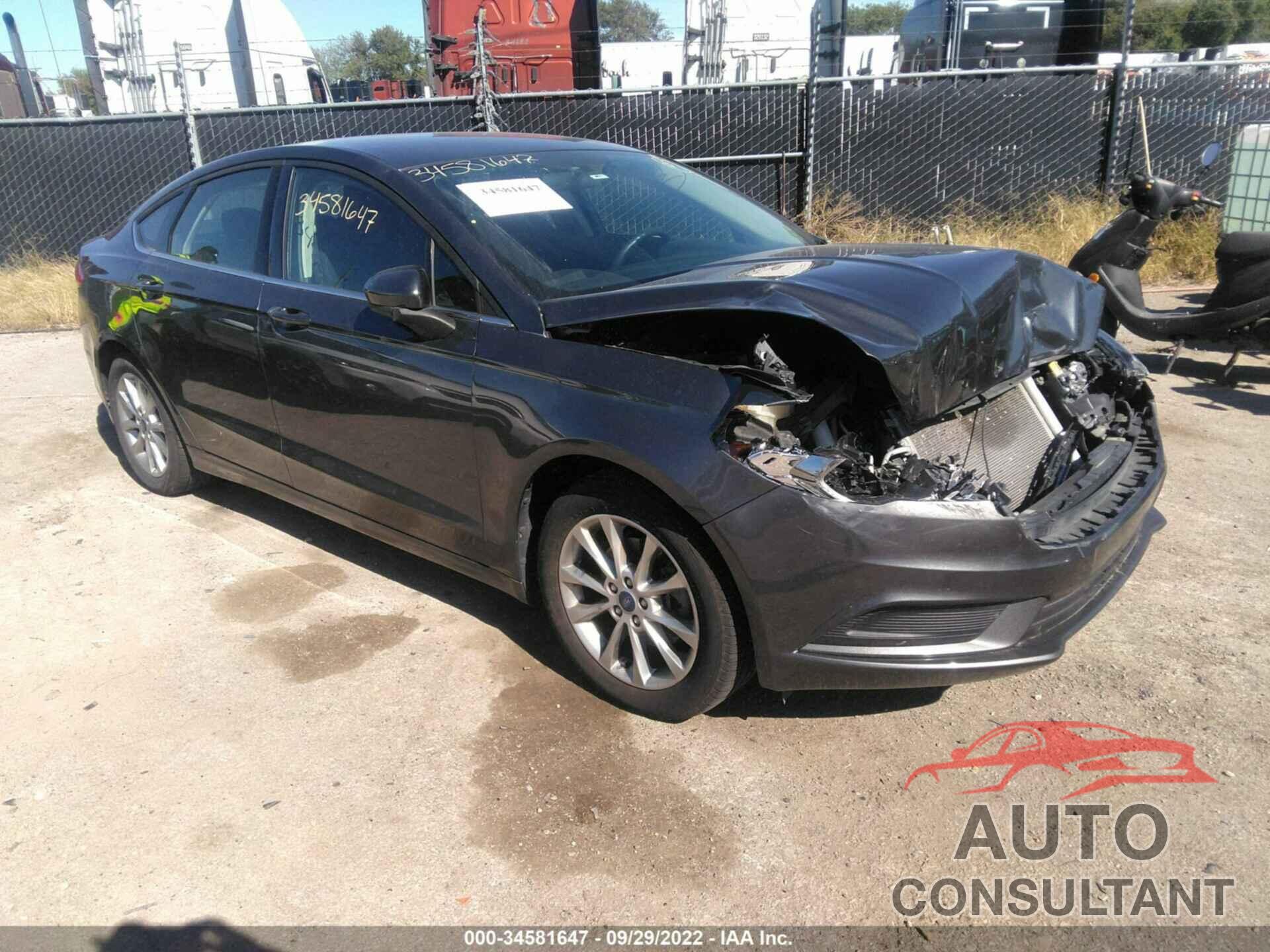 FORD FUSION 2017 - 3FA6P0H74HR235655