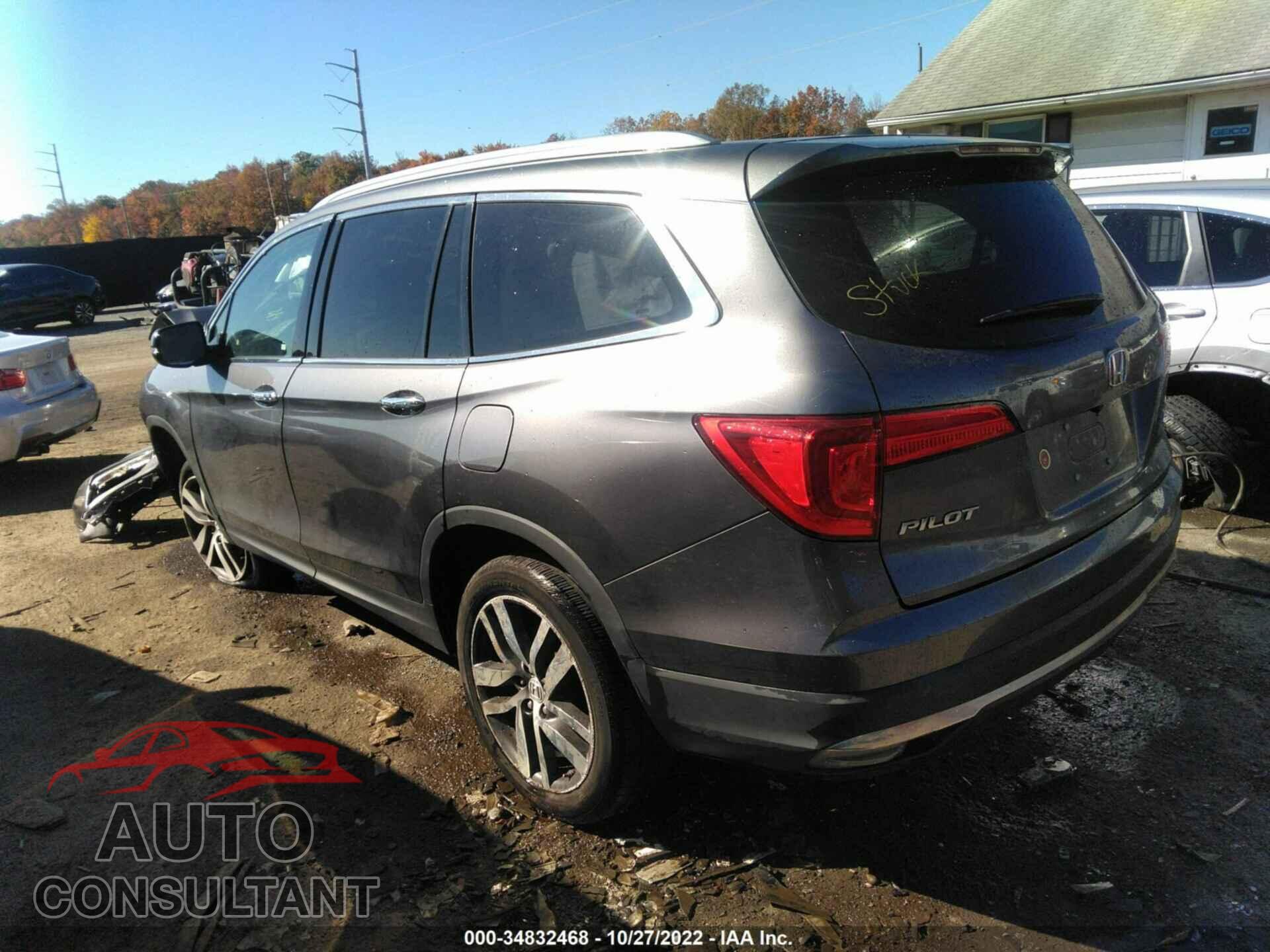 HONDA PILOT 2017 - 5FNYF6H96HB075905