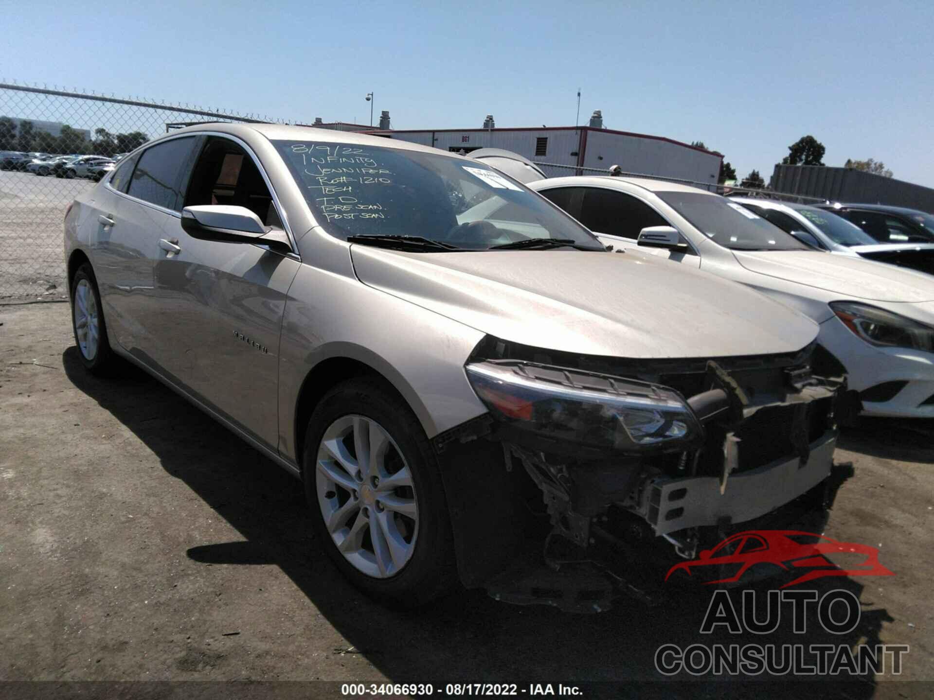 CHEVROLET MALIBU 2016 - 1G1ZE5ST9GF247448