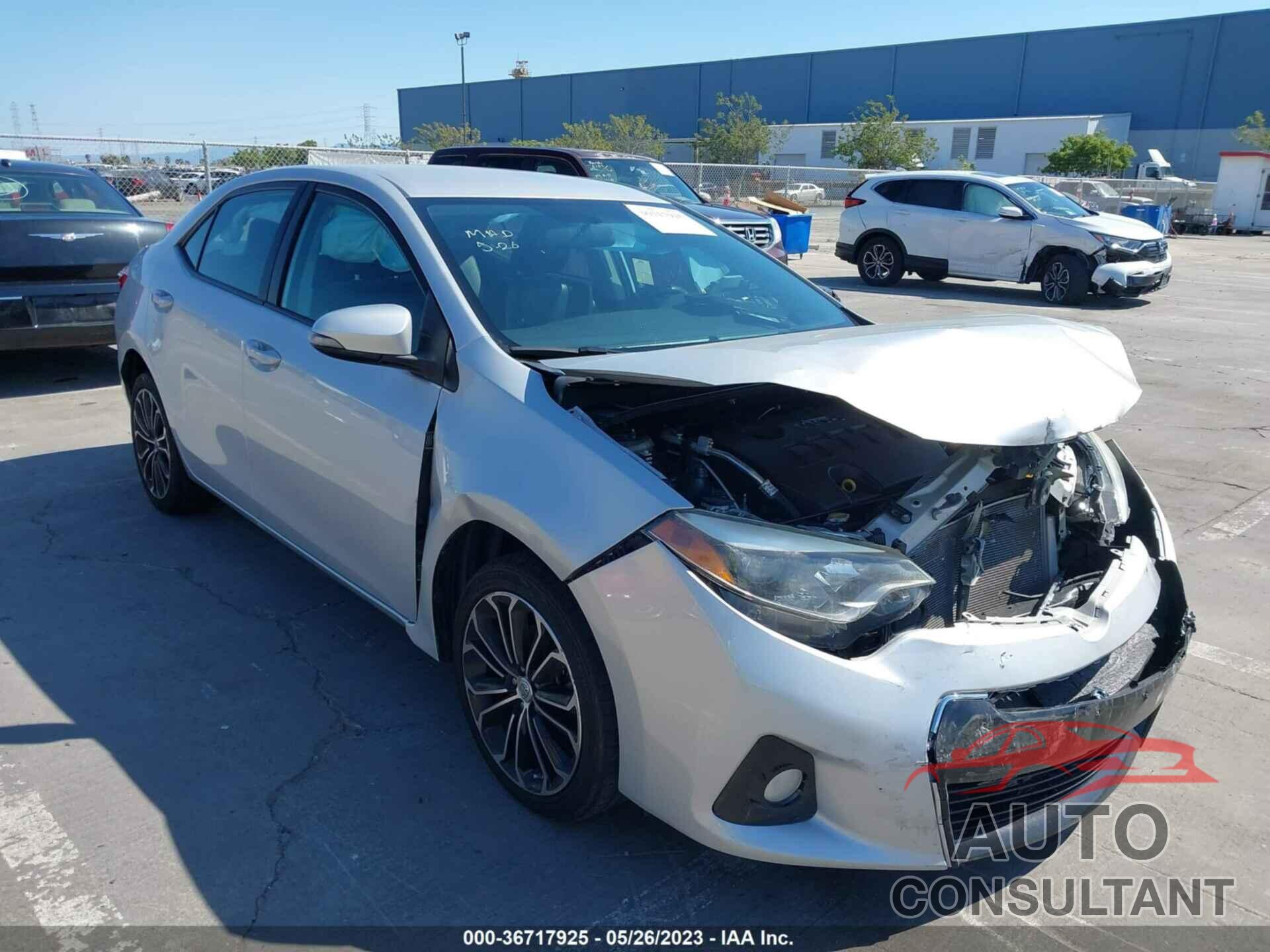 TOYOTA COROLLA 2016 - 5YFBURHE3GP451246