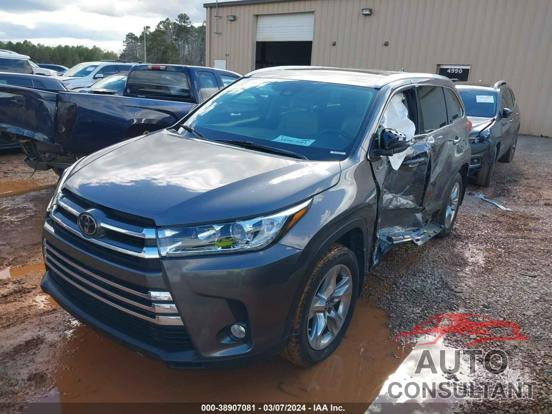 TOYOTA HIGHLANDER 2017 - 5TDDZRFH7H5463920