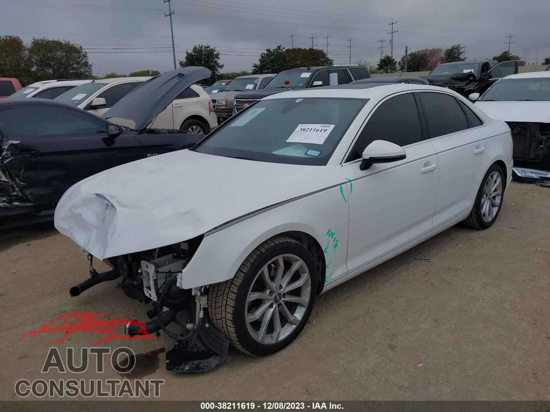 AUDI A4 2019 - WAUHMAF45KA007429