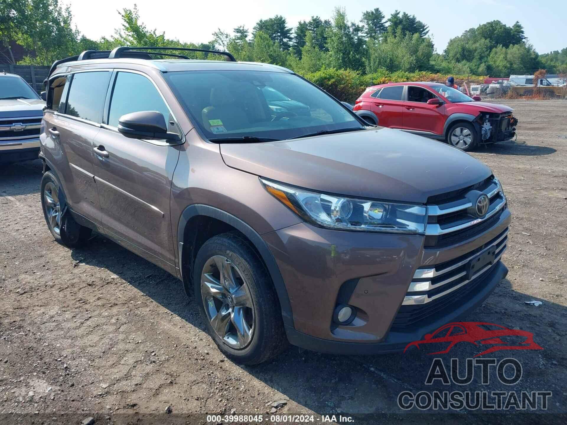 TOYOTA HIGHLANDER 2017 - 5TDDZRFH5HS387582