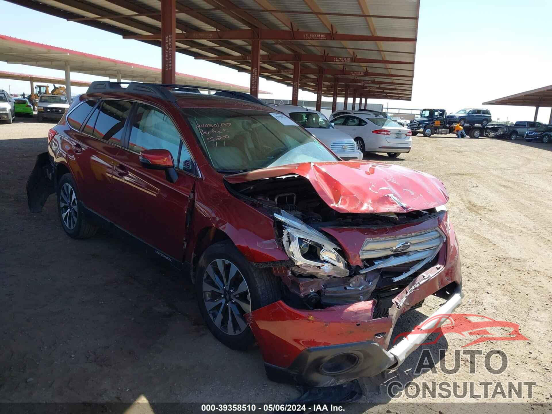 SUBARU OUTBACK 2017 - 4S4BSAKC6H3373131