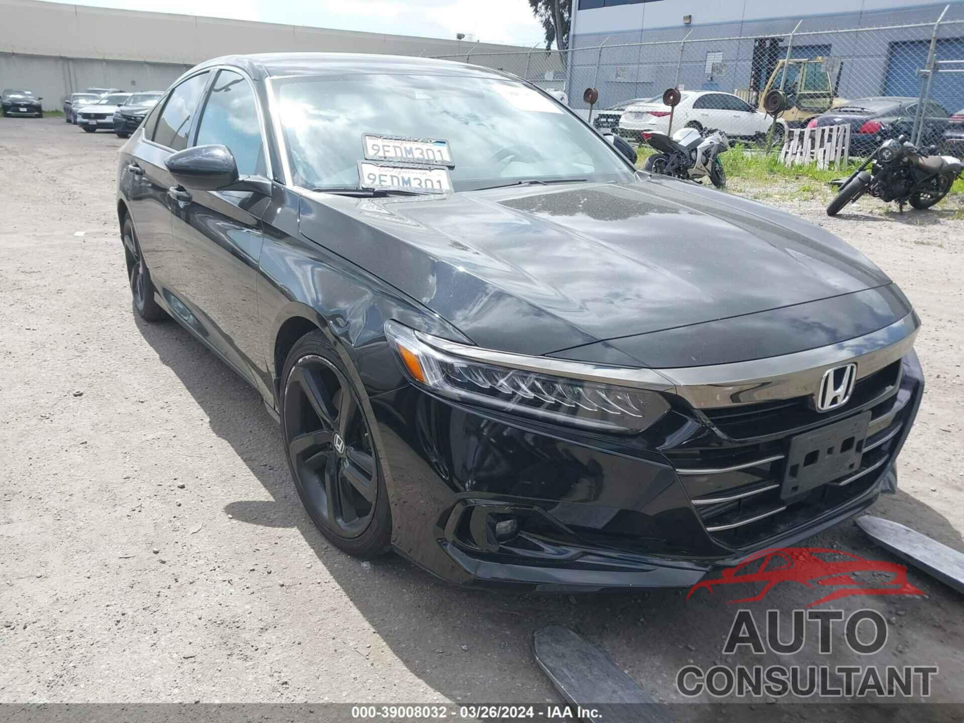 HONDA ACCORD 2021 - 1HGCV1F36MA073199