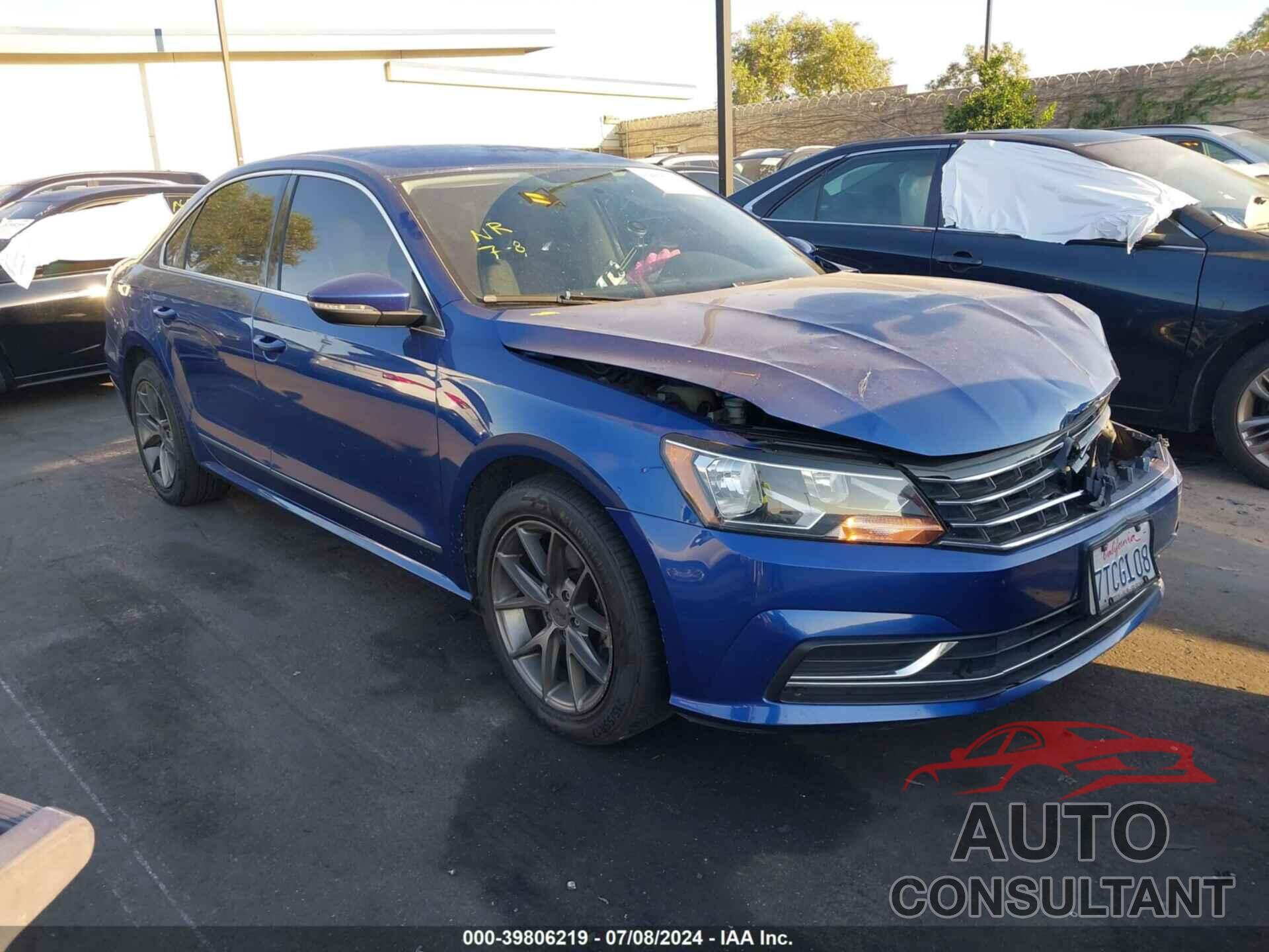 VOLKSWAGEN PASSAT 2016 - 1VWAT7A39GC046655