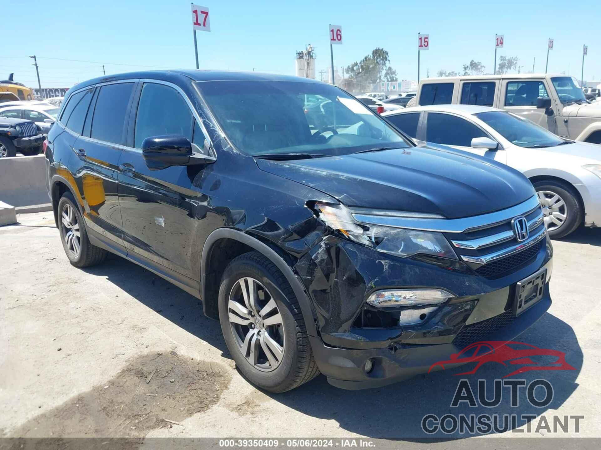 HONDA PILOT 2016 - 5FNYF5H51GB045281