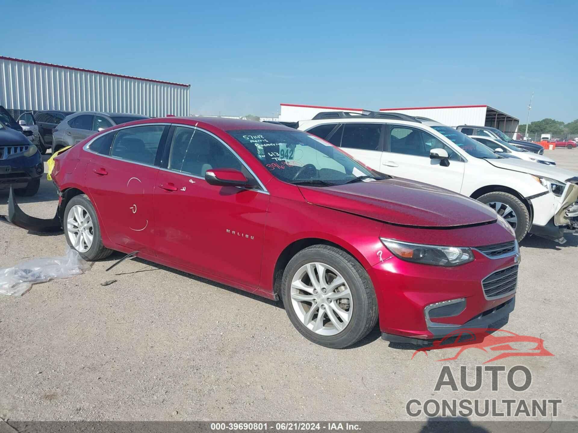 CHEVROLET MALIBU 2016 - 1G1ZE5ST2GF172995