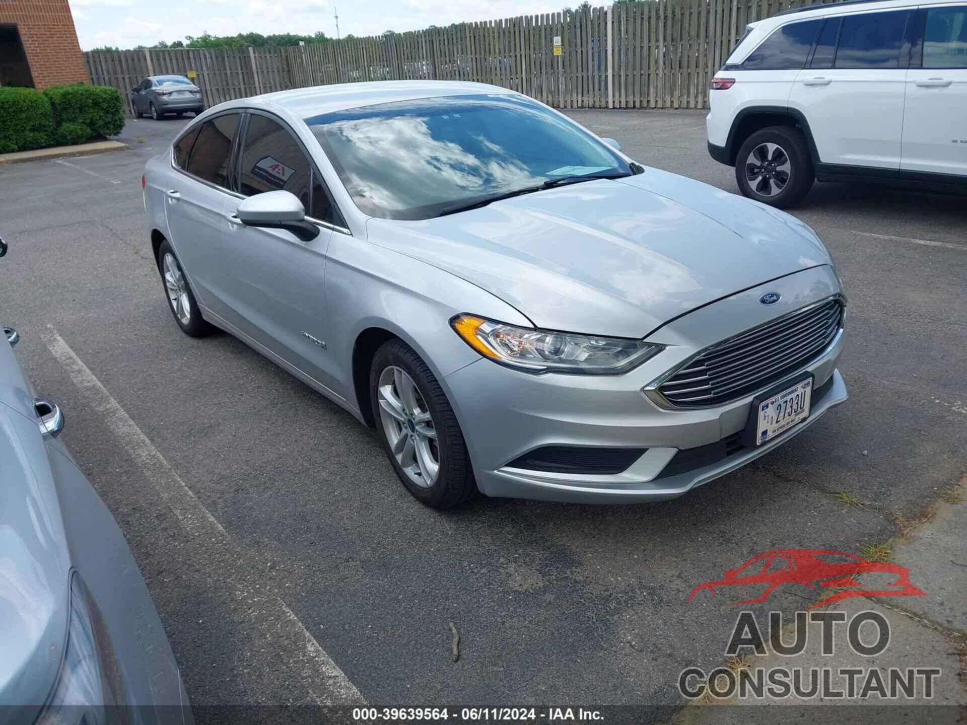 FORD FUSION HYBRID 2018 - 3FA6P0UU8JR100146