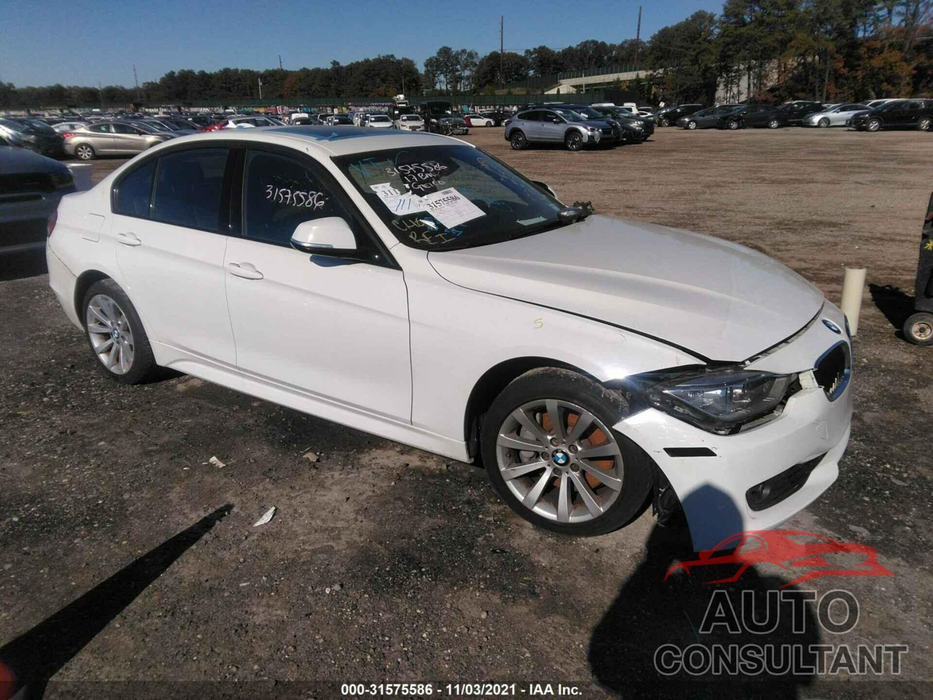 BMW 3 SERIES 2017 - WBA8B7G3XHNT70938