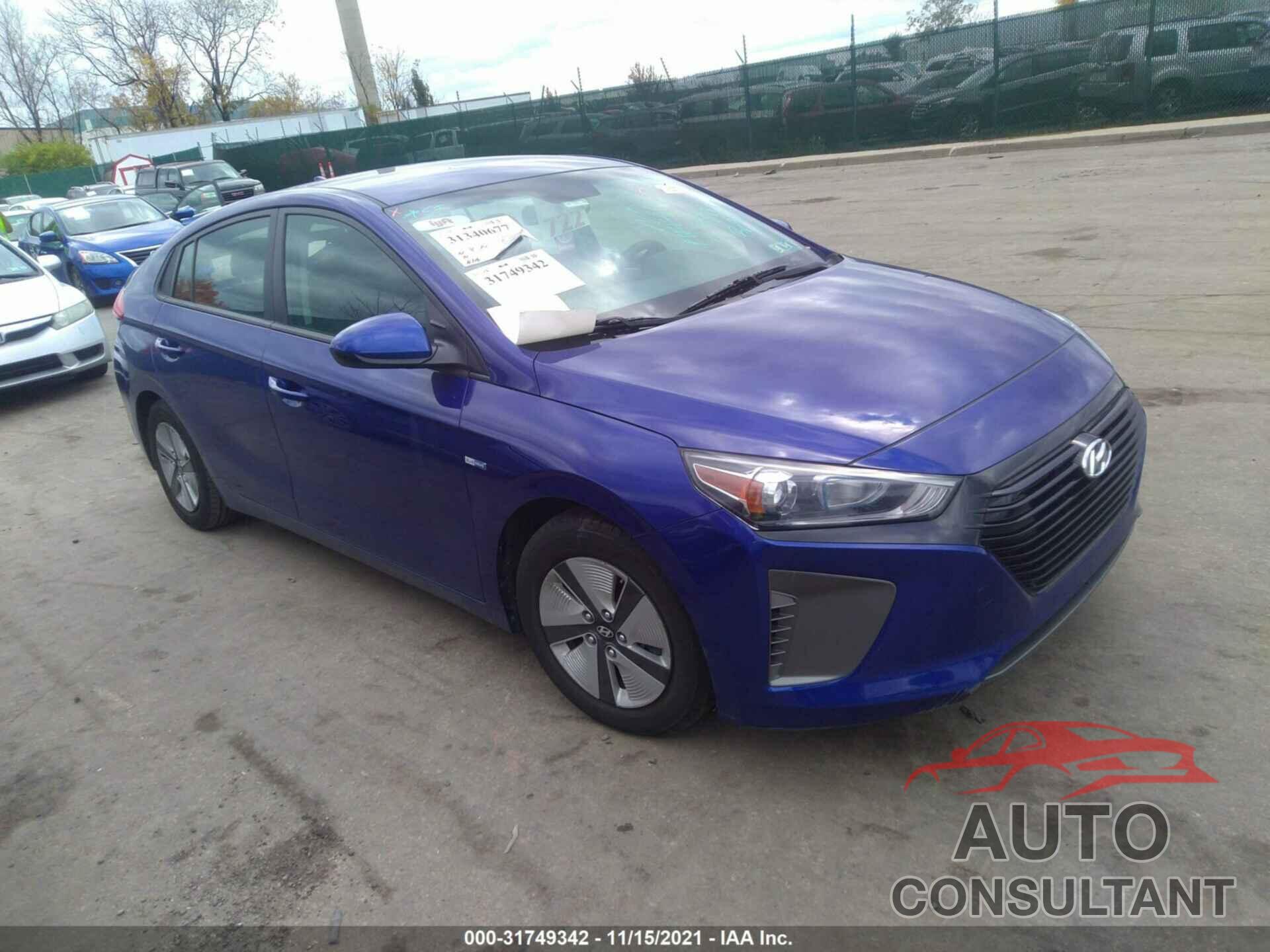 HYUNDAI IONIQ HYBRID 2019 - KMHC65LC6KU180445