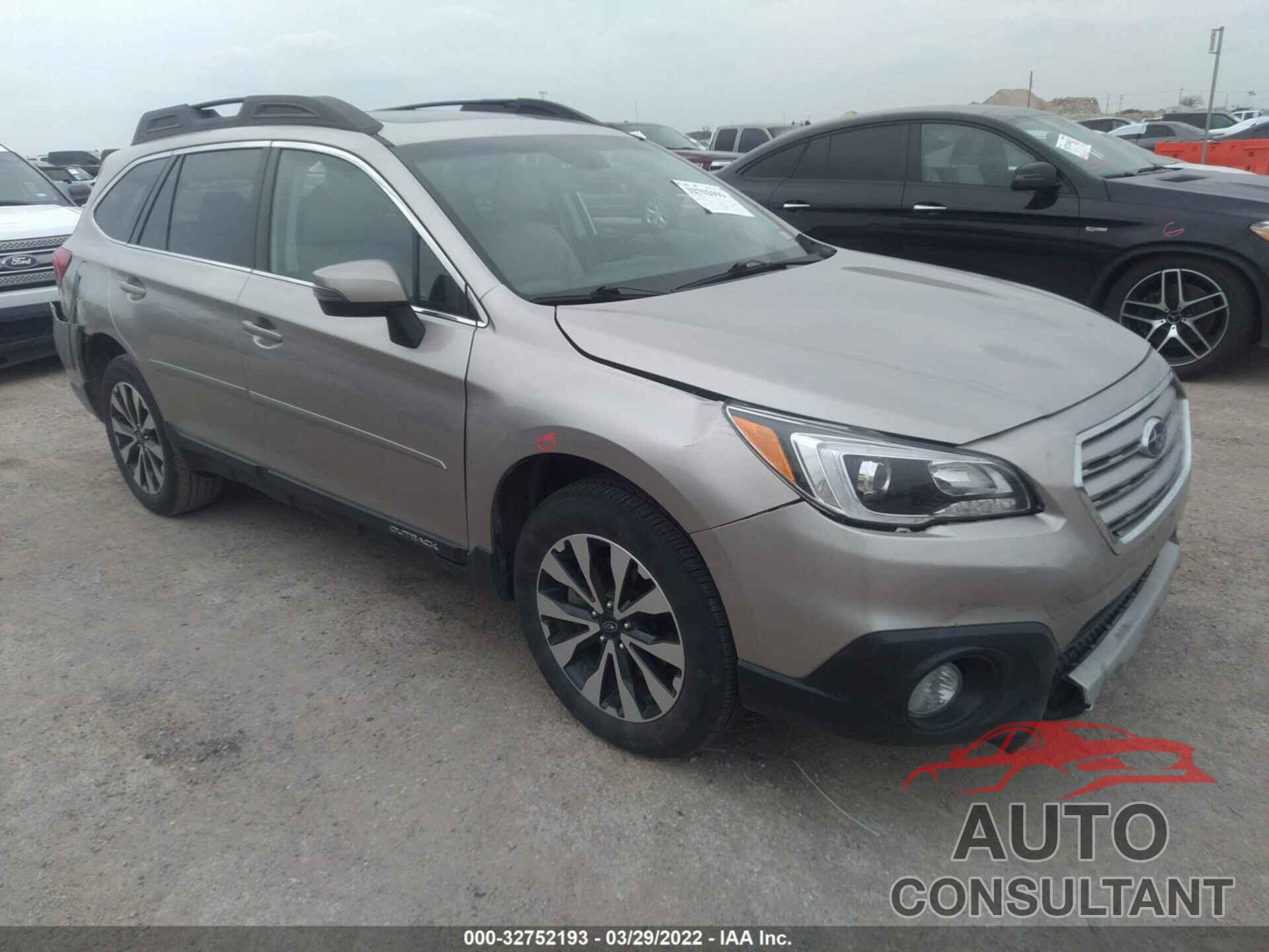 SUBARU OUTBACK 2016 - 4S4BSBNC5G3295151
