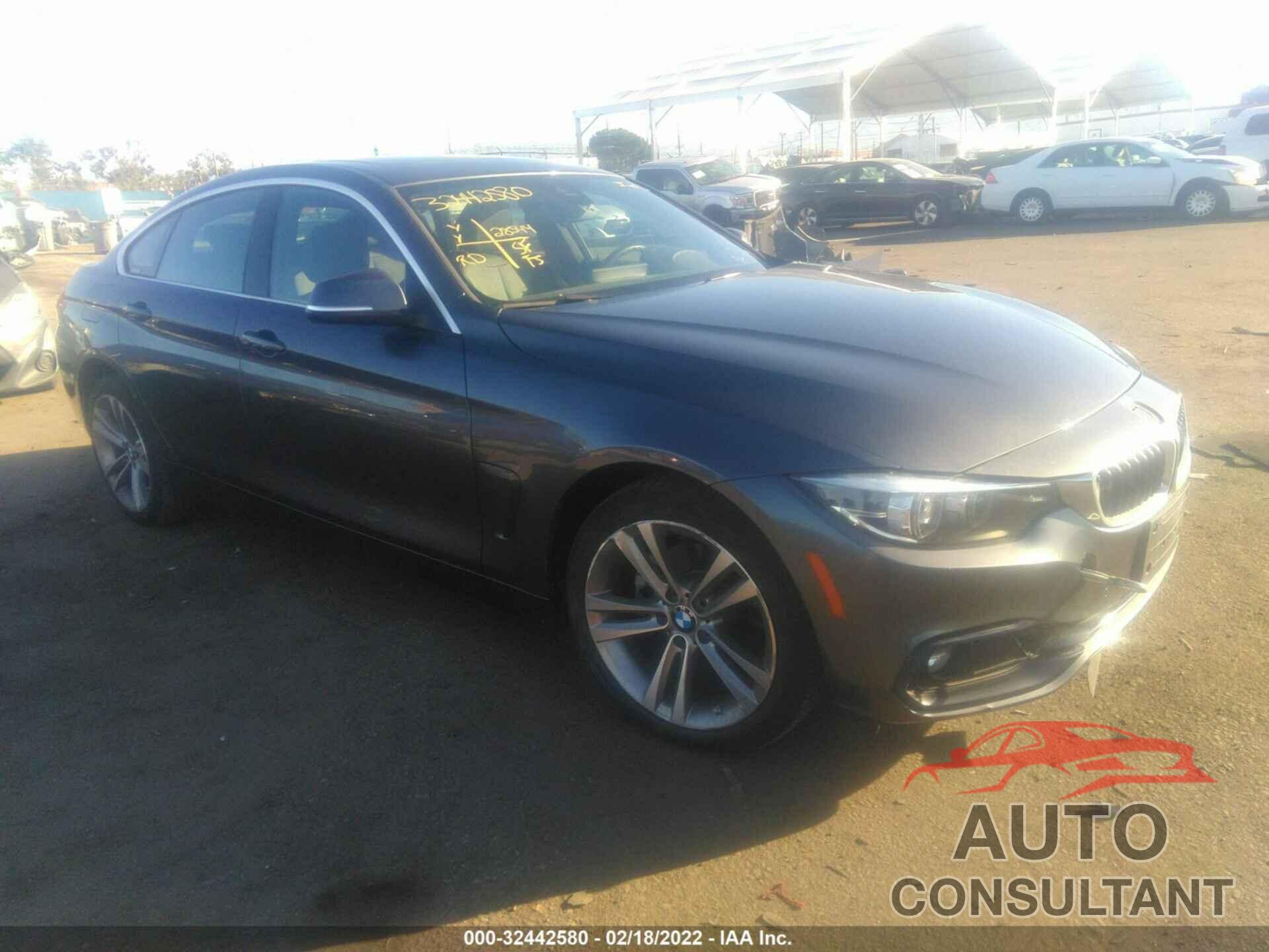 BMW 4 SERIES 2019 - WBA4J3C59KBL04911