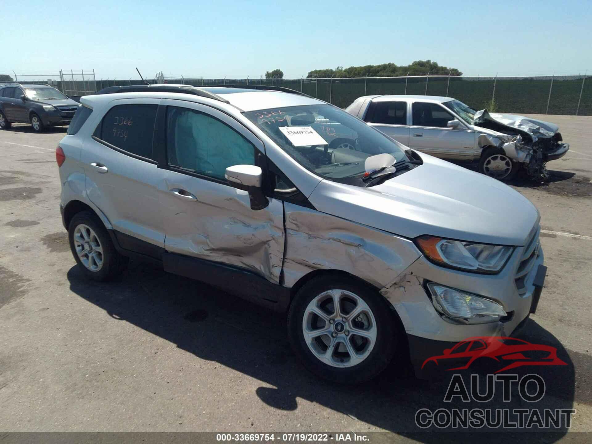 FORD ECOSPORT 2020 - MAJ6S3GL2LC347683