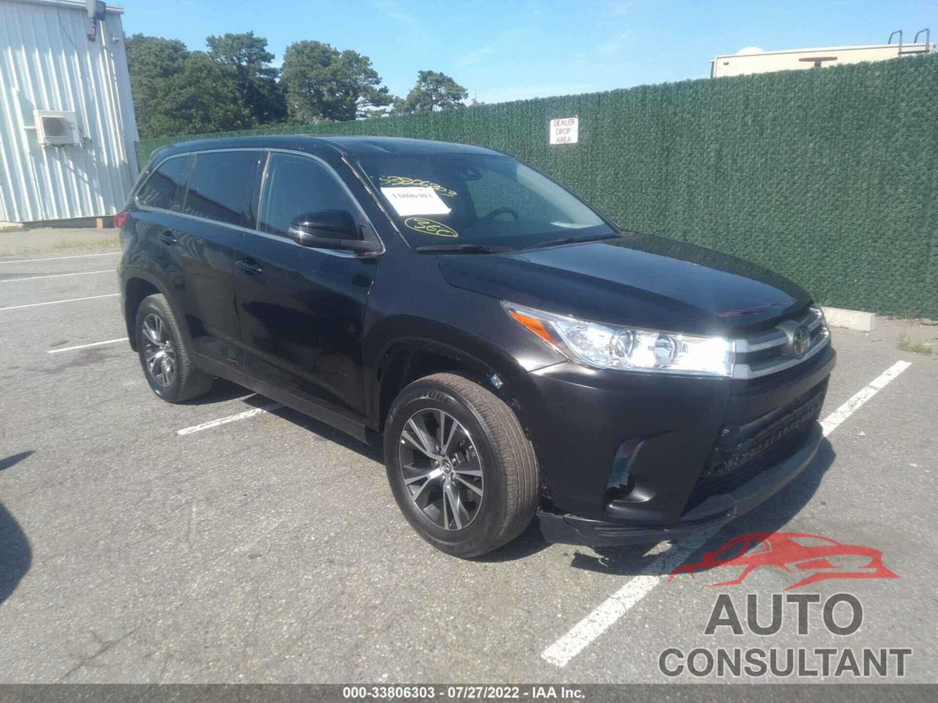 TOYOTA HIGHLANDER 2019 - 5TDBZRFH3KS963684