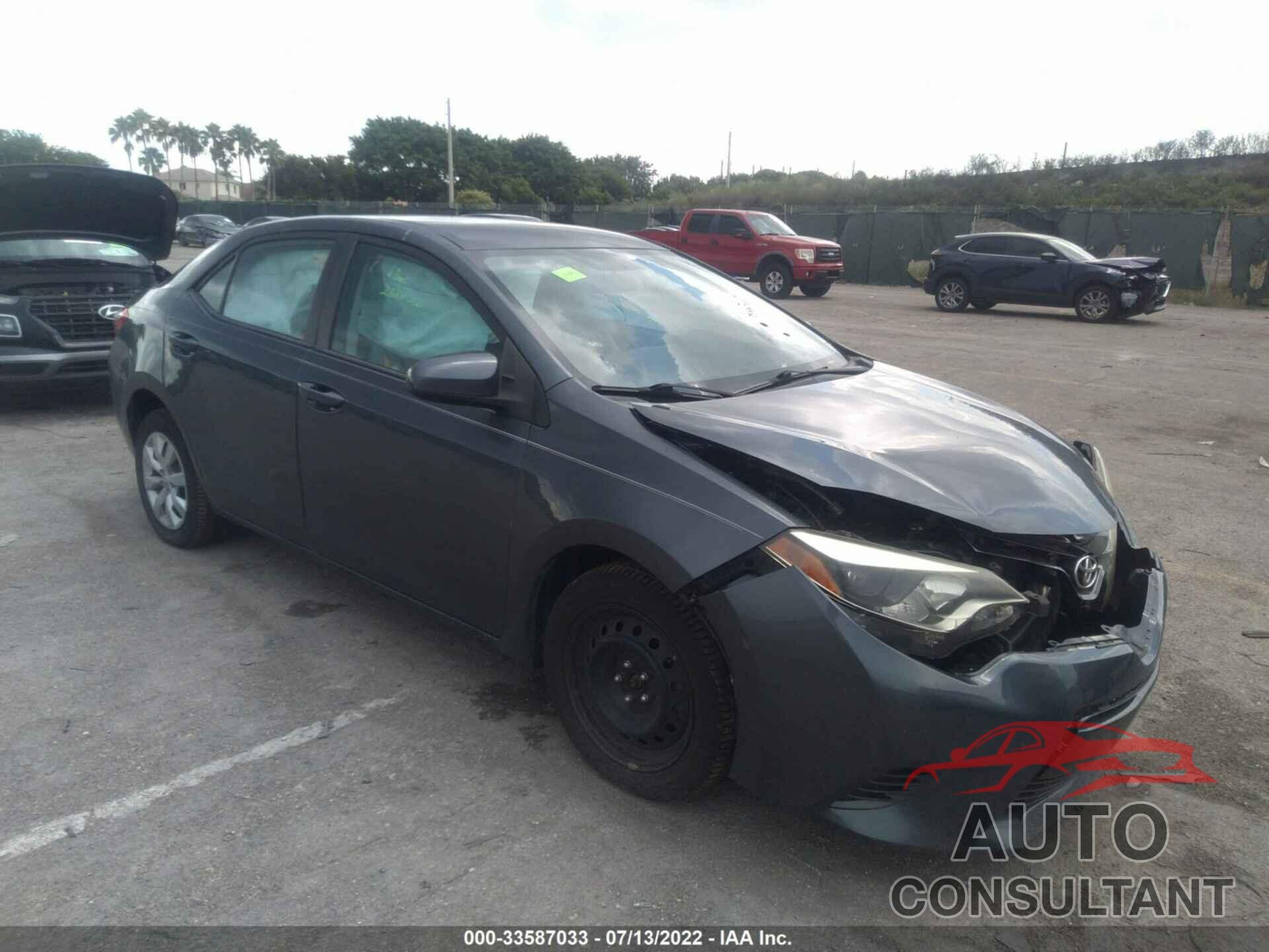 TOYOTA COROLLA 2016 - 5YFBURHE8GP380142