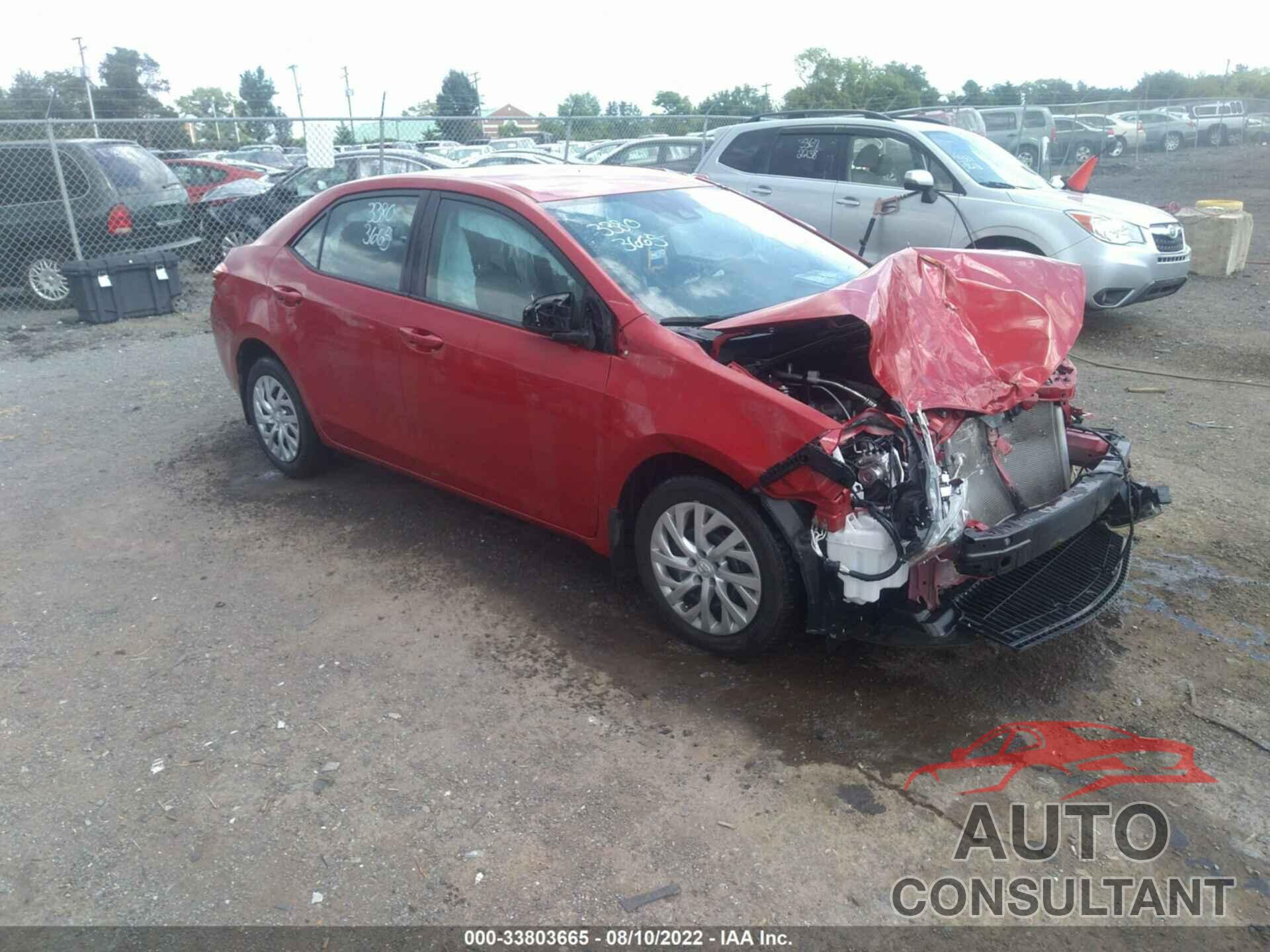 TOYOTA COROLLA 2019 - 2T1BURHE2KC202381