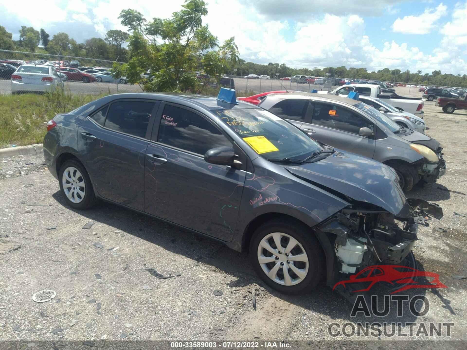 TOYOTA COROLLA 2016 - 2T1BURHE7GC730361