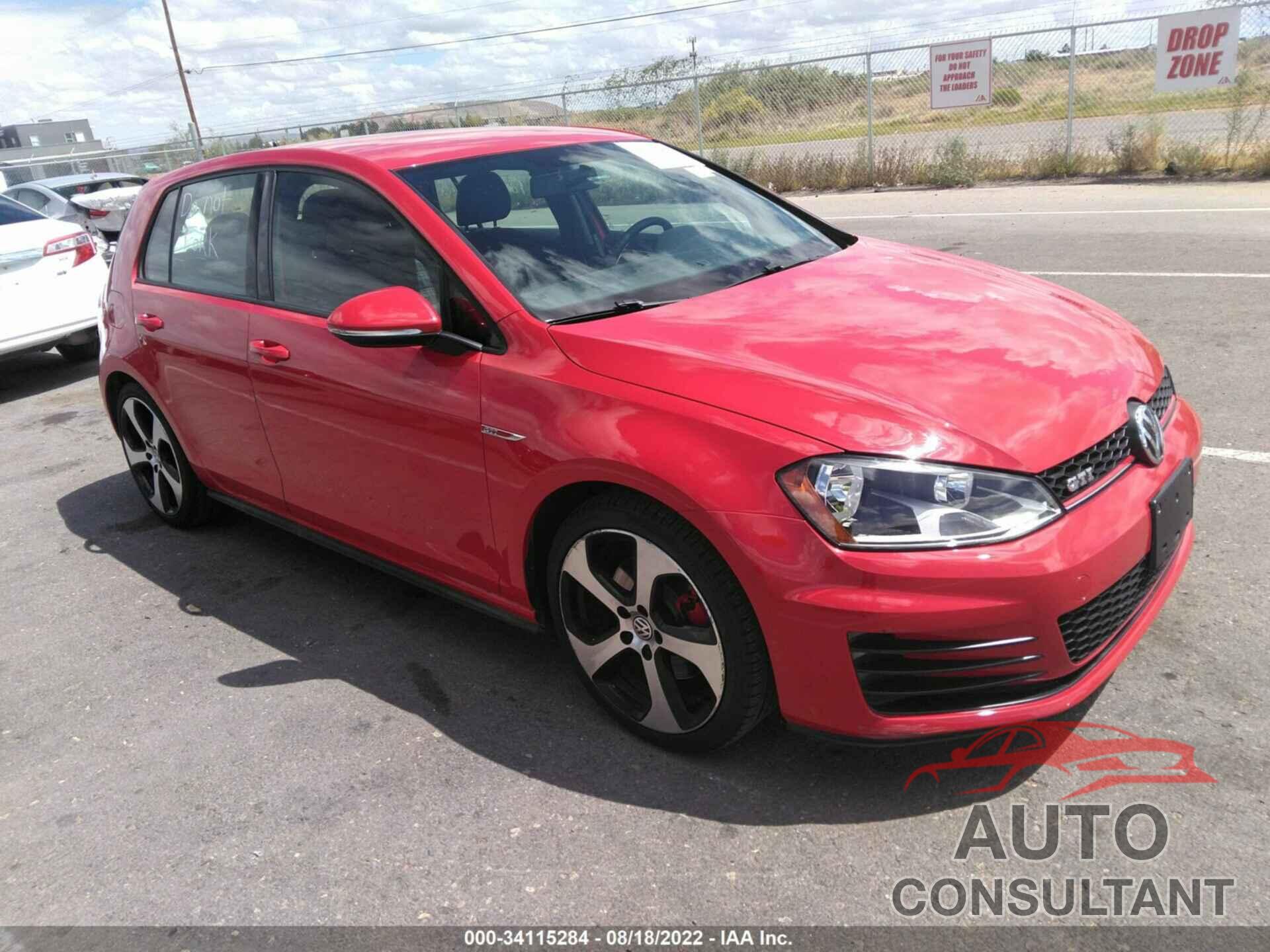VOLKSWAGEN GOLF GTI 2017 - 3VW4T7AU6HM053701