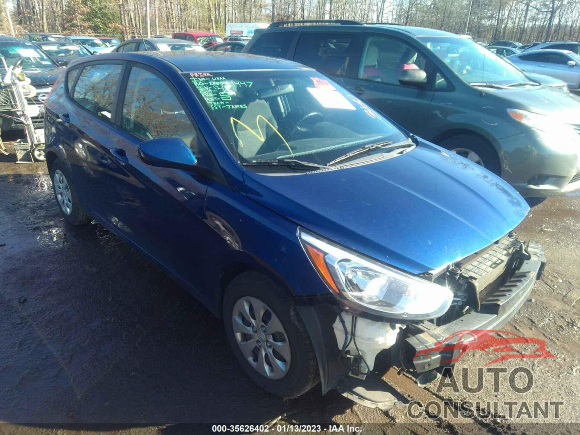 HYUNDAI ACCENT 2016 - KMHCT5AE6GU290495