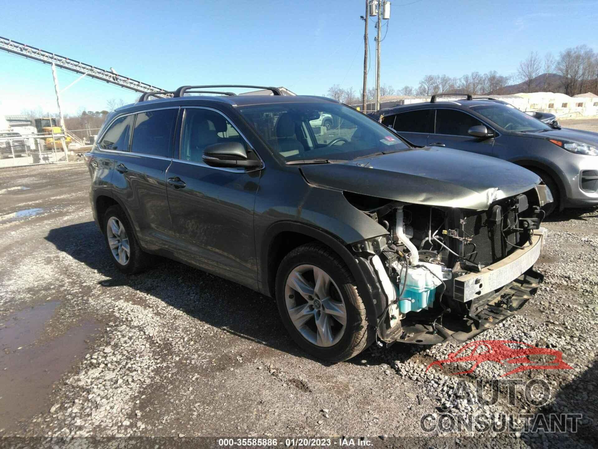 TOYOTA HIGHLANDER 2016 - 5TDYKRFH0GS171580