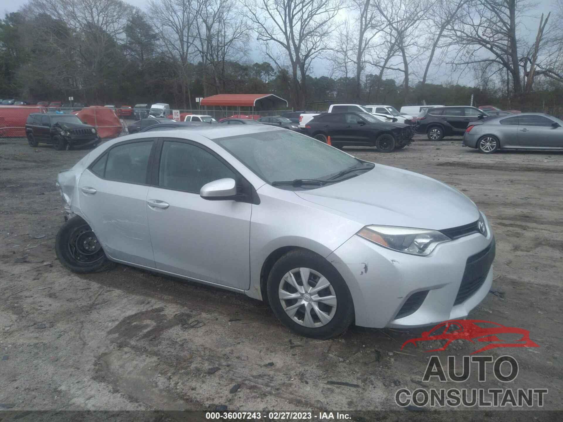TOYOTA COROLLA 2015 - 2T1BURHE8FC298295