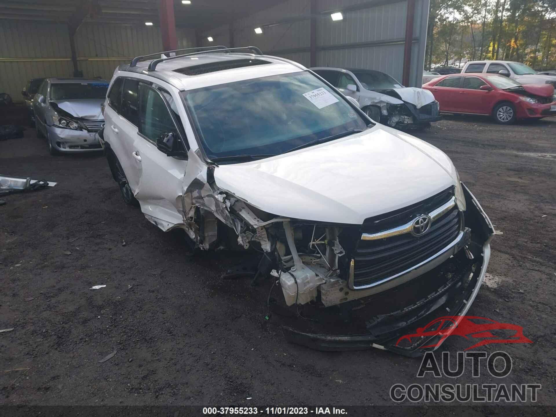 TOYOTA HIGHLANDER 2016 - 5TDJKRFH4GS226338