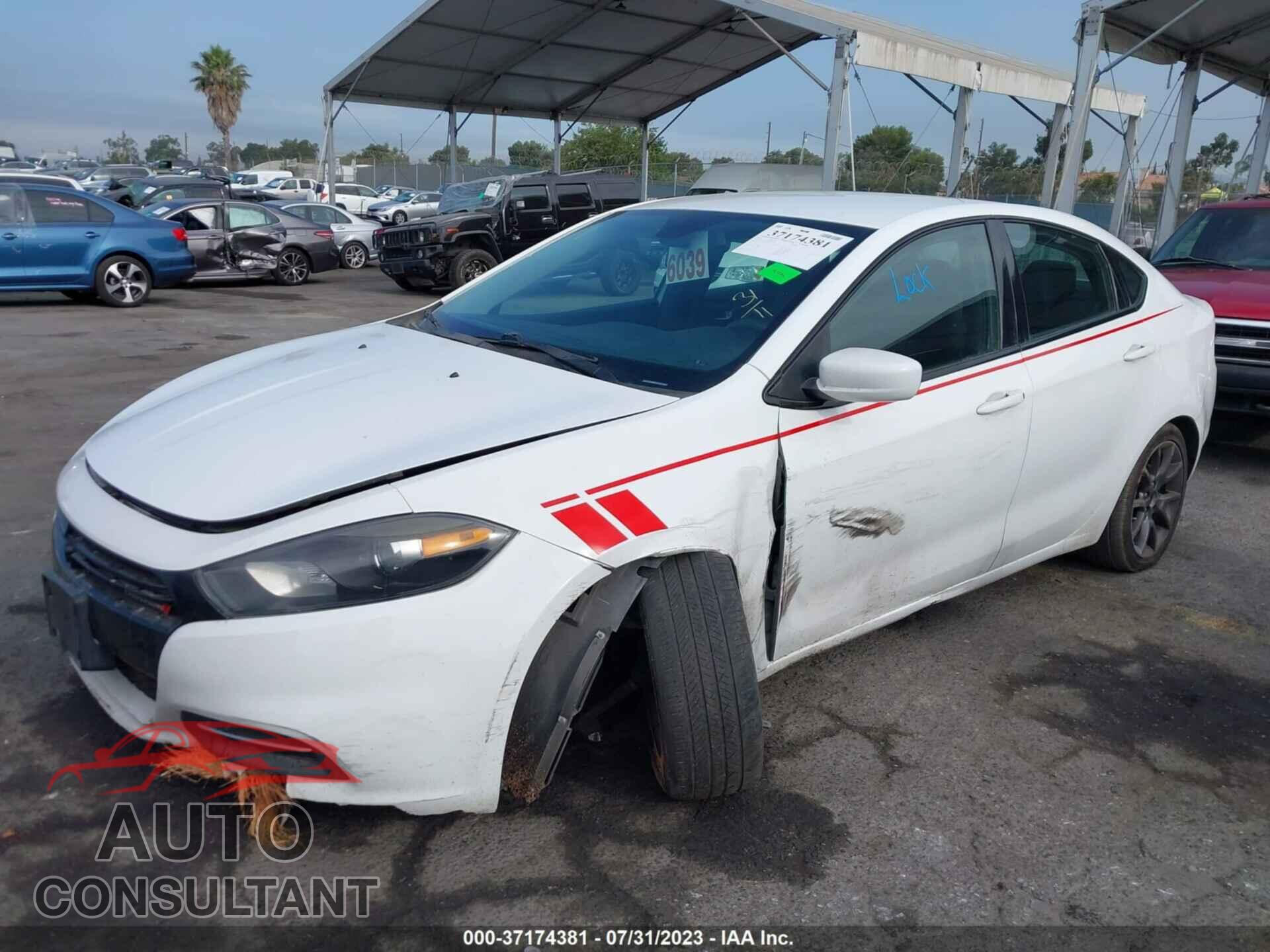 DODGE DART 2016 - 1C3CDFAA2GD578748