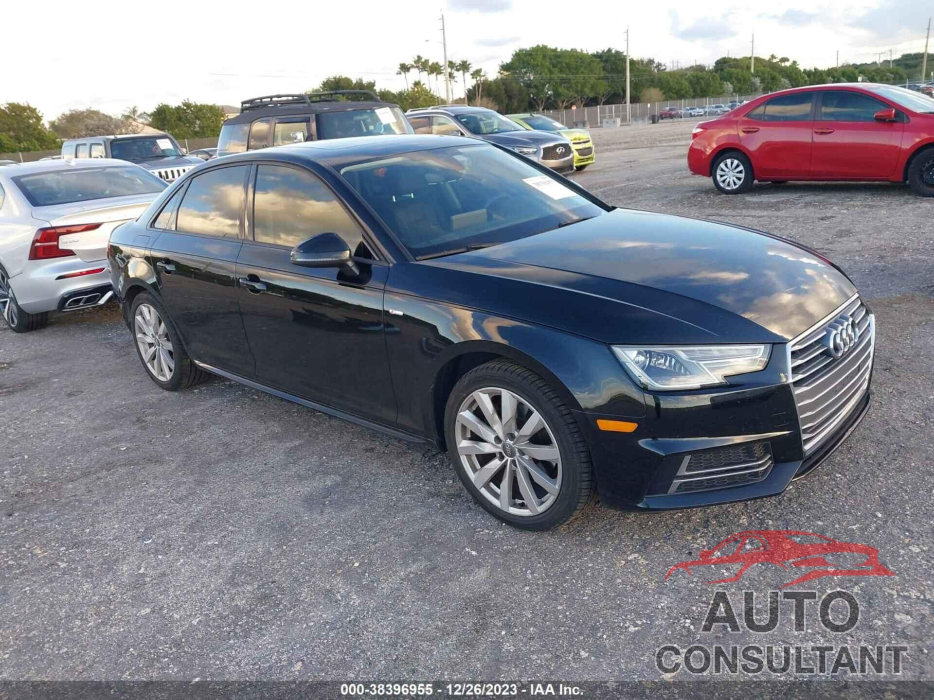 AUDI A4 2018 - WAUKMAF44JA208775