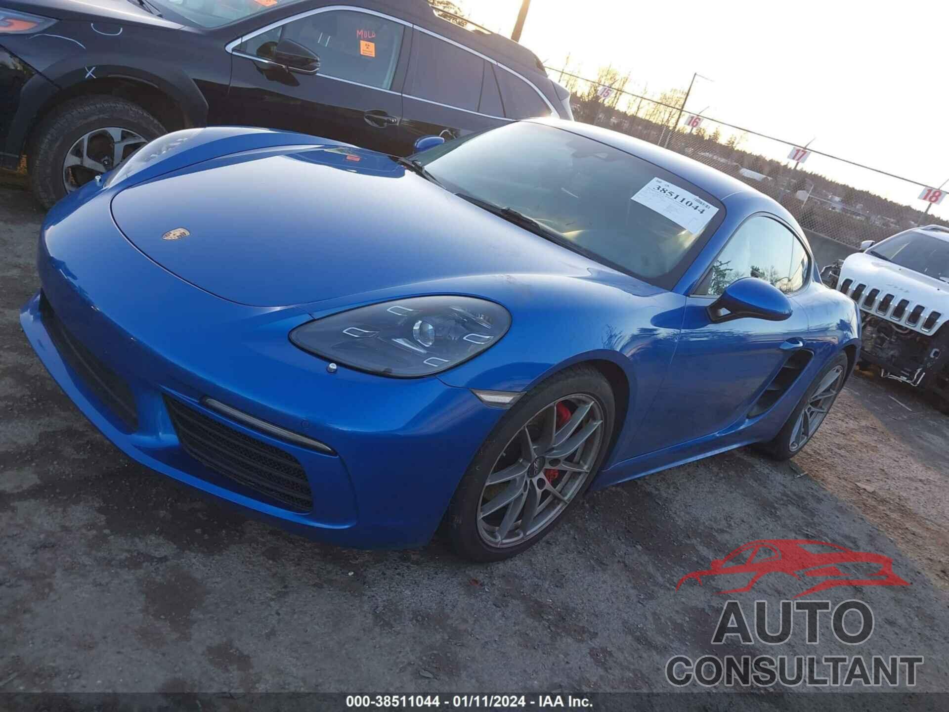 PORSCHE 718 CAYMAN 2018 - WP0AB2A87JK279161