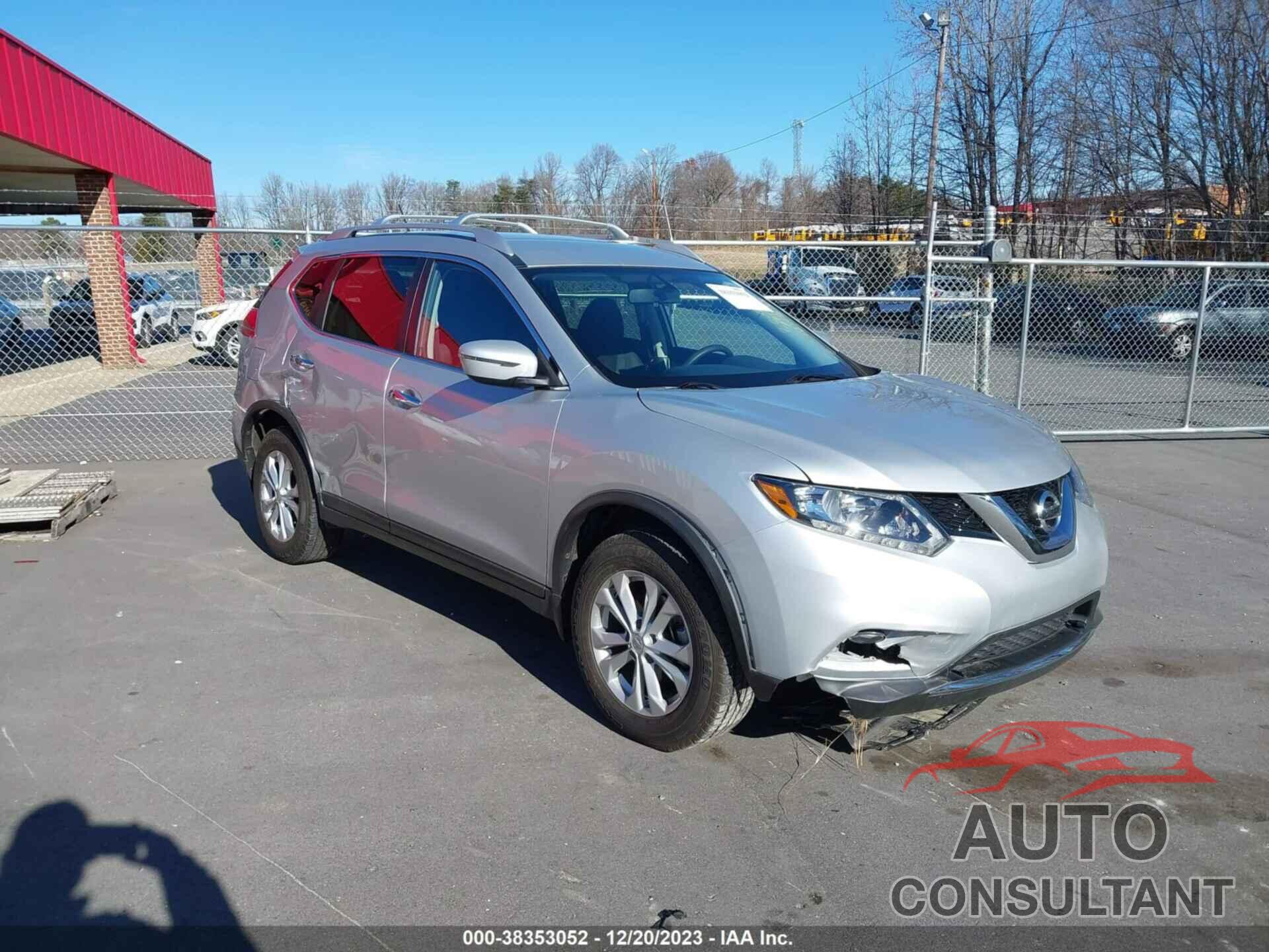 NISSAN ROGUE 2016 - KNMAT2MT1GP628386