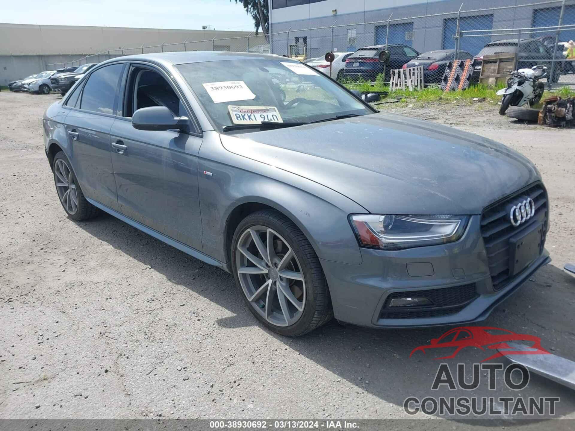 AUDI A4 2016 - WAUAFAFL7GA012867