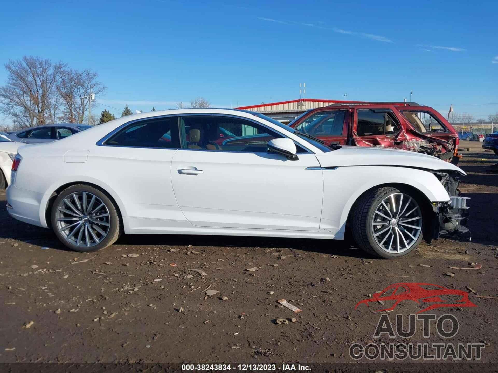 AUDI A5 2018 - WAURNAF54JA132057