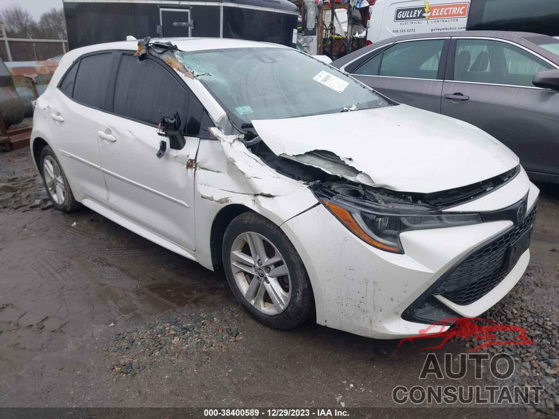 TOYOTA COROLLA 2019 - JTNK4RBE9K3057496