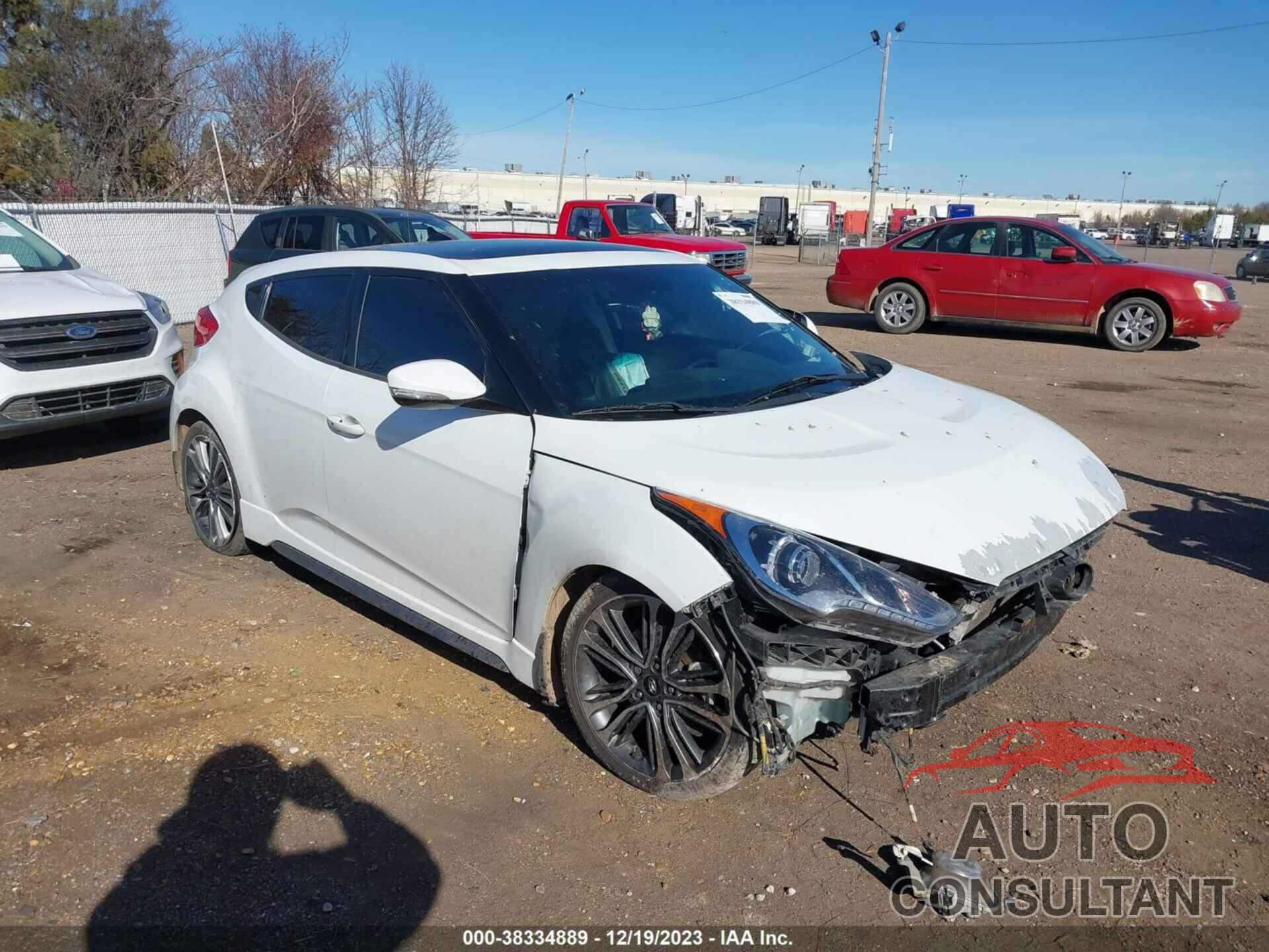 HYUNDAI VELOSTER 2016 - KMHTC6AE9GU296183