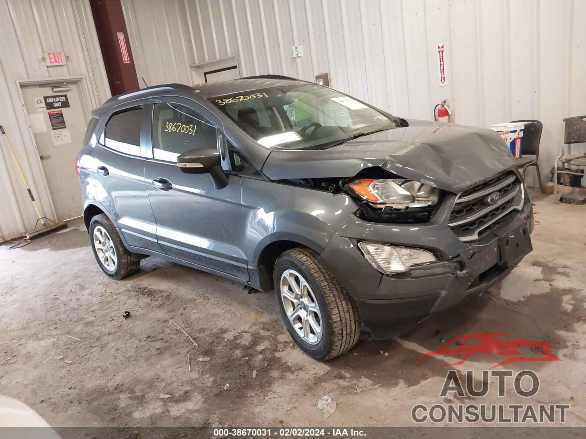 FORD ECOSPORT 2018 - MAJ6P1UL8JC247403