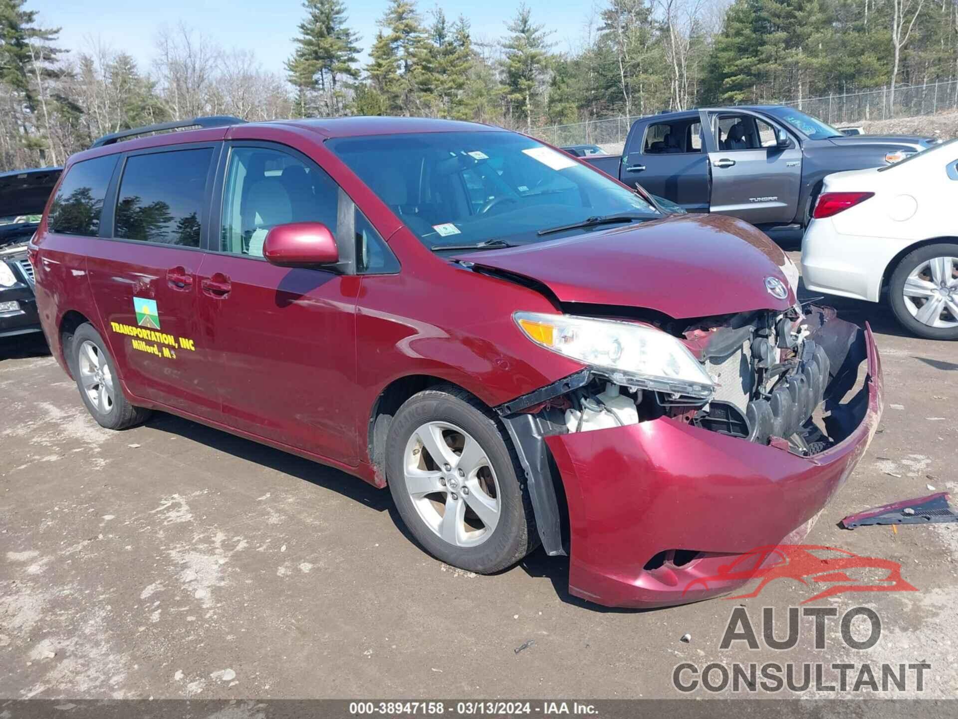 TOYOTA SIENNA 2016 - 5TDKK3DC3GS697969