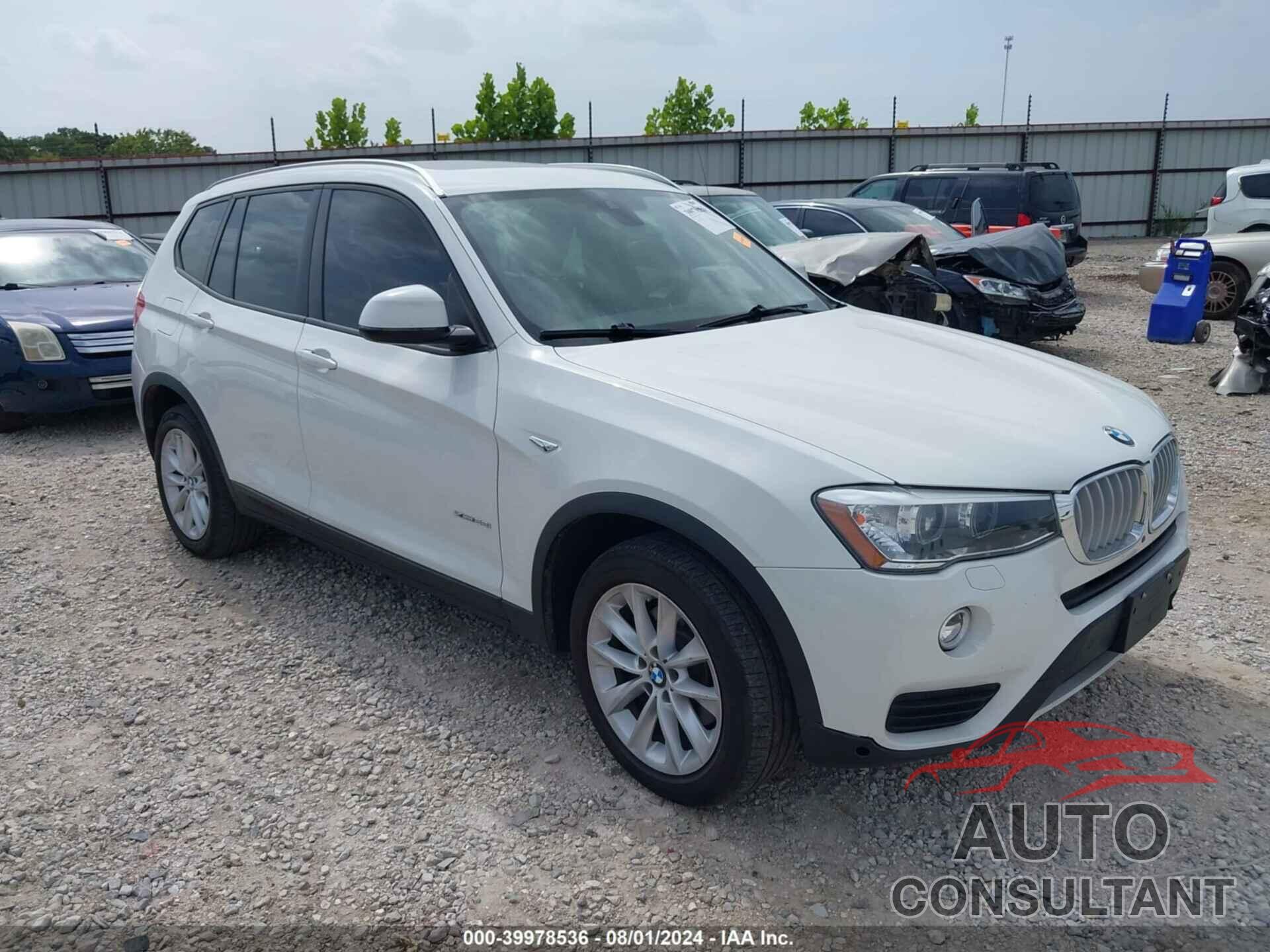 BMW X3 2016 - 5UXWX9C58G0D94733