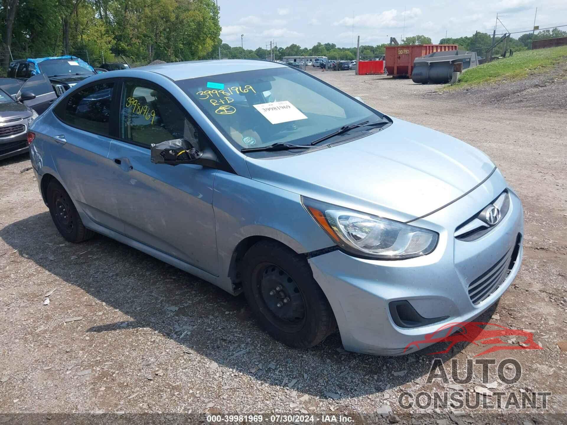 HYUNDAI ACCENT 2013 - KMHCT4AEXDU553688