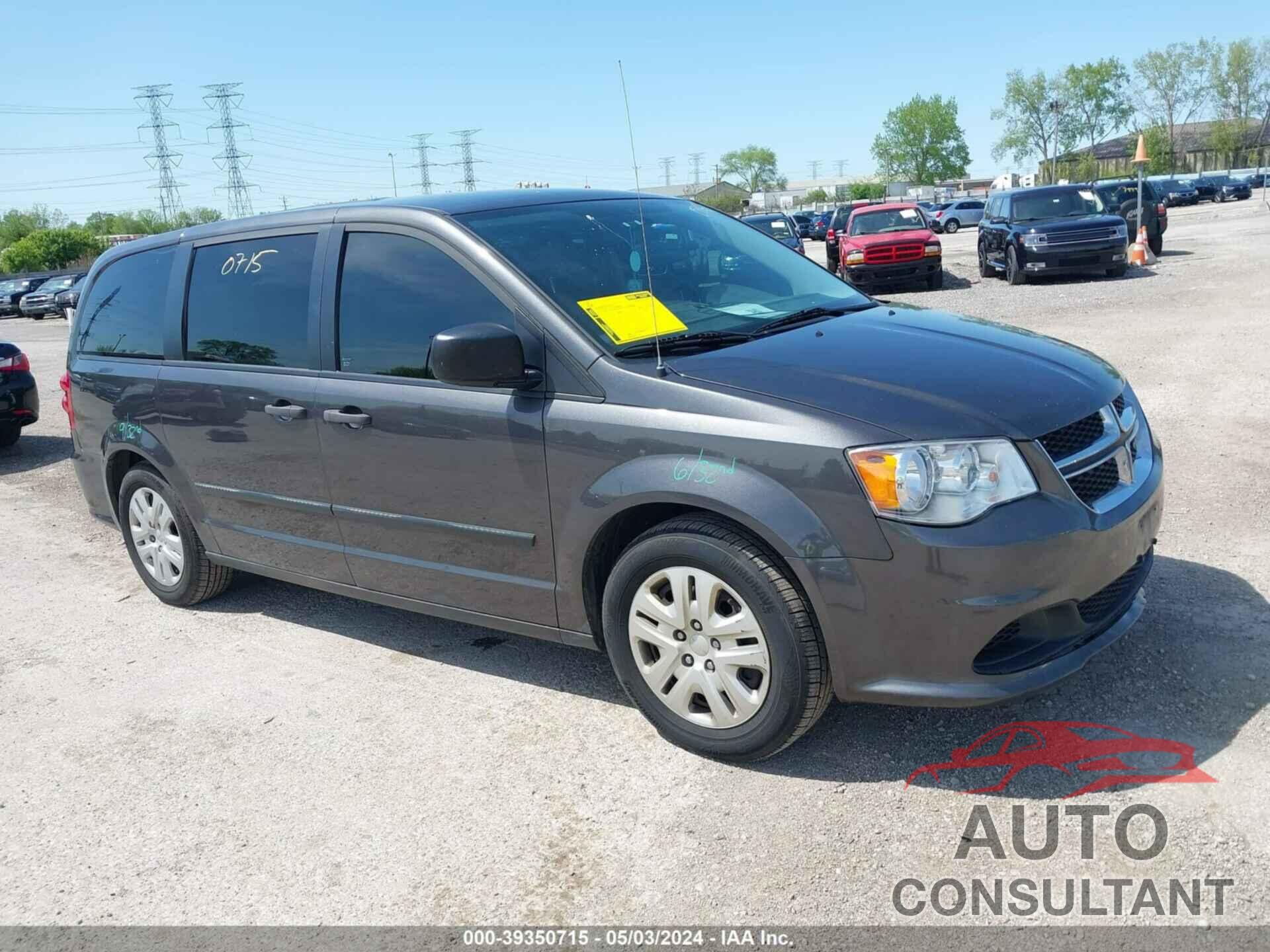 DODGE GRAND CARAVAN 2016 - 2C4RDGBG3GR192707