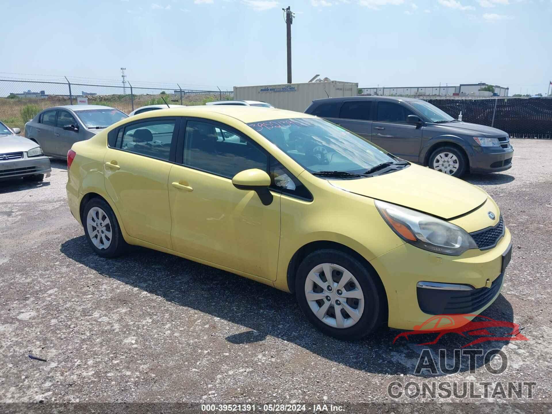 KIA RIO 2016 - KNADM4A37G6554517