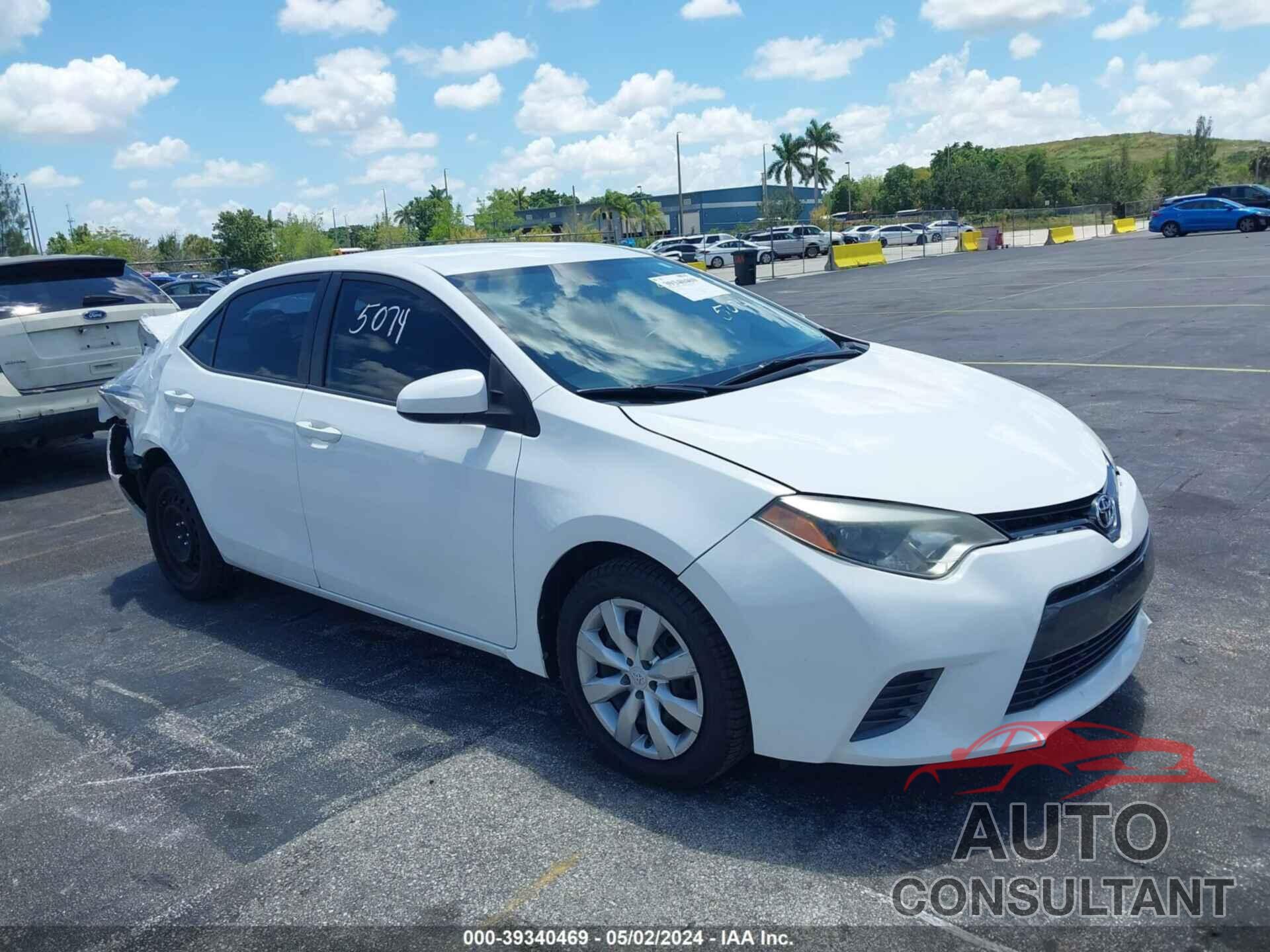 TOYOTA COROLLA 2016 - 5YFBURHE9GP525074