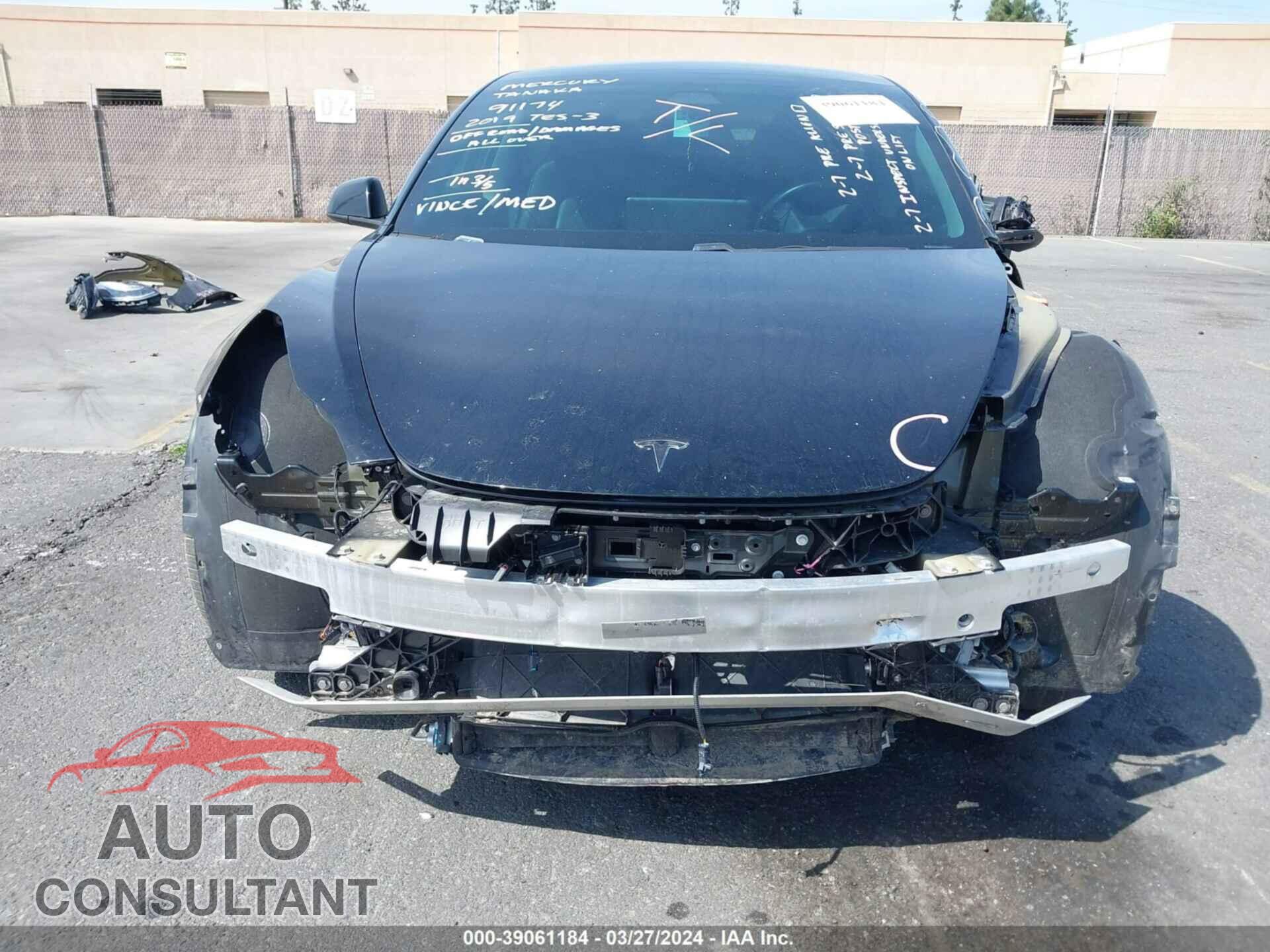 TESLA MODEL 3 2019 - 5YJ3E1EA6KF410067