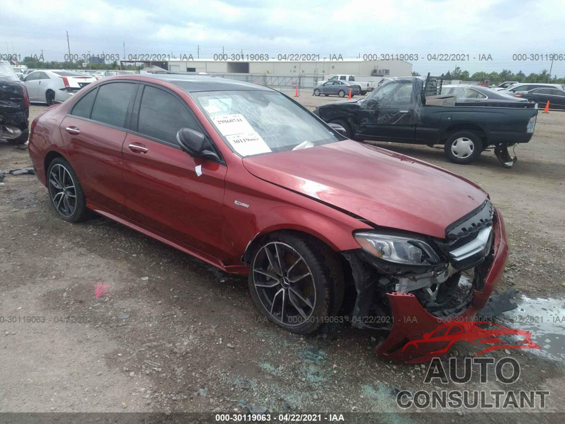 MERCEDES-BENZ C-CLASS 2019 - 55SWF6EB6KU312252