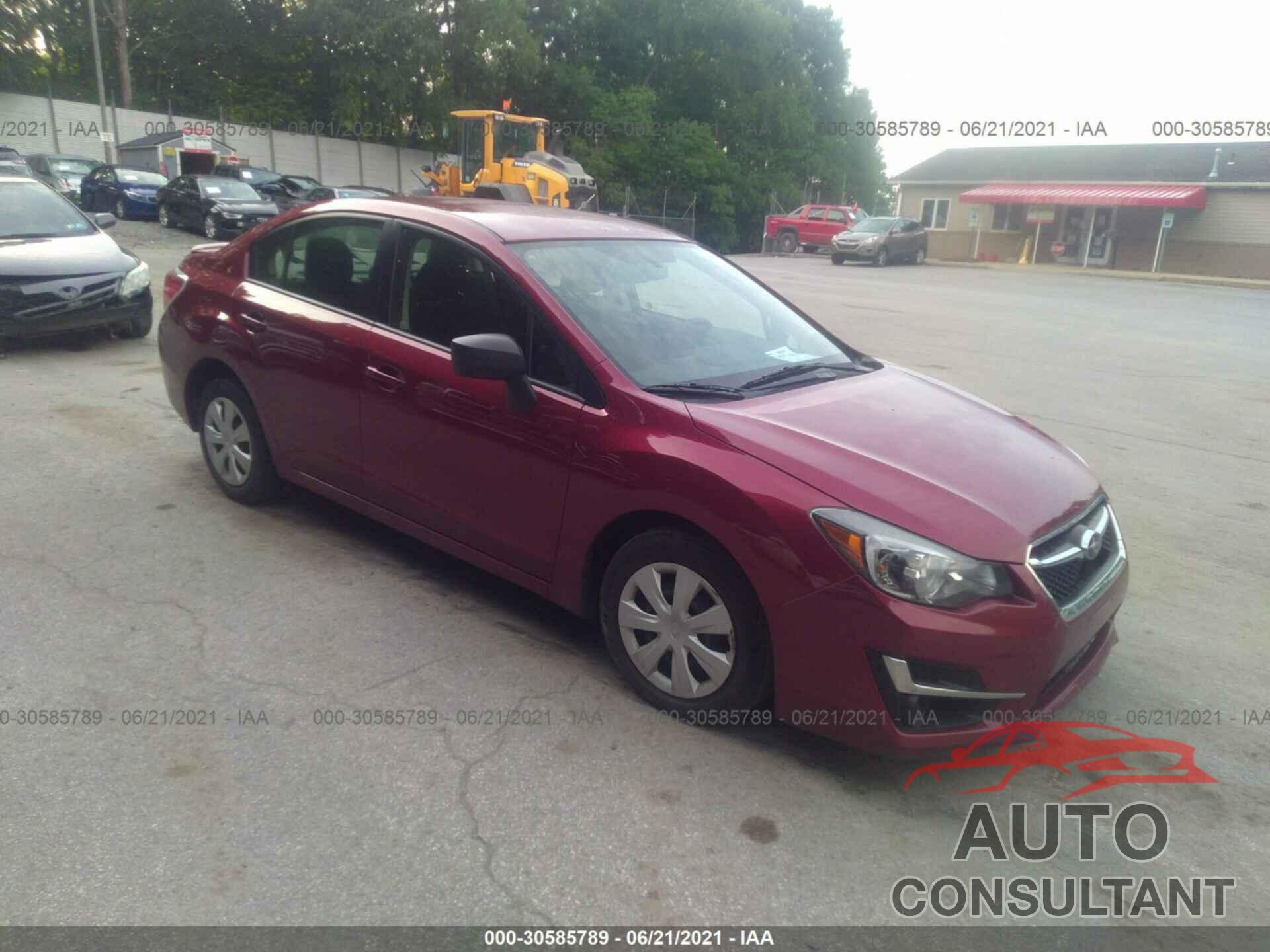 SUBARU IMPREZA SEDAN 2016 - JF1GJAA62GH016304