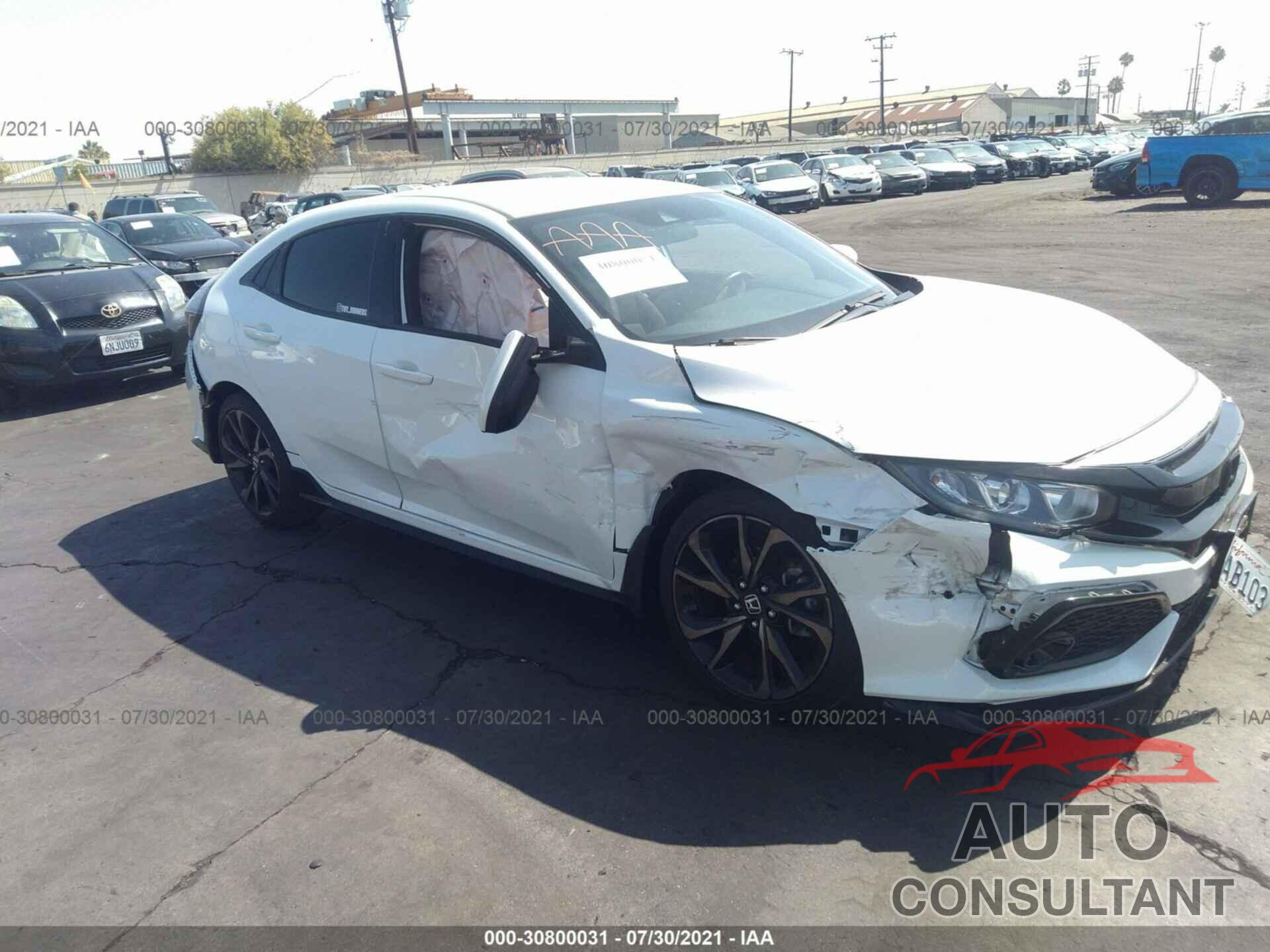 HONDA CIVIC HATCHBACK 2019 - SHHFK7G49KU220262