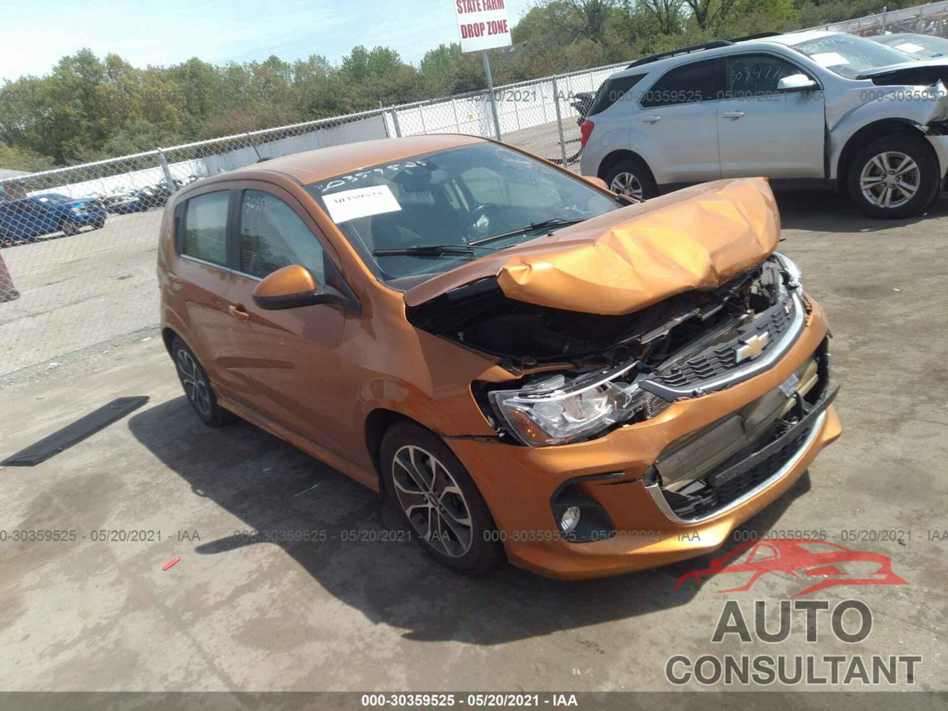 CHEVROLET SONIC 2017 - 1G1JD6SB8H4109720