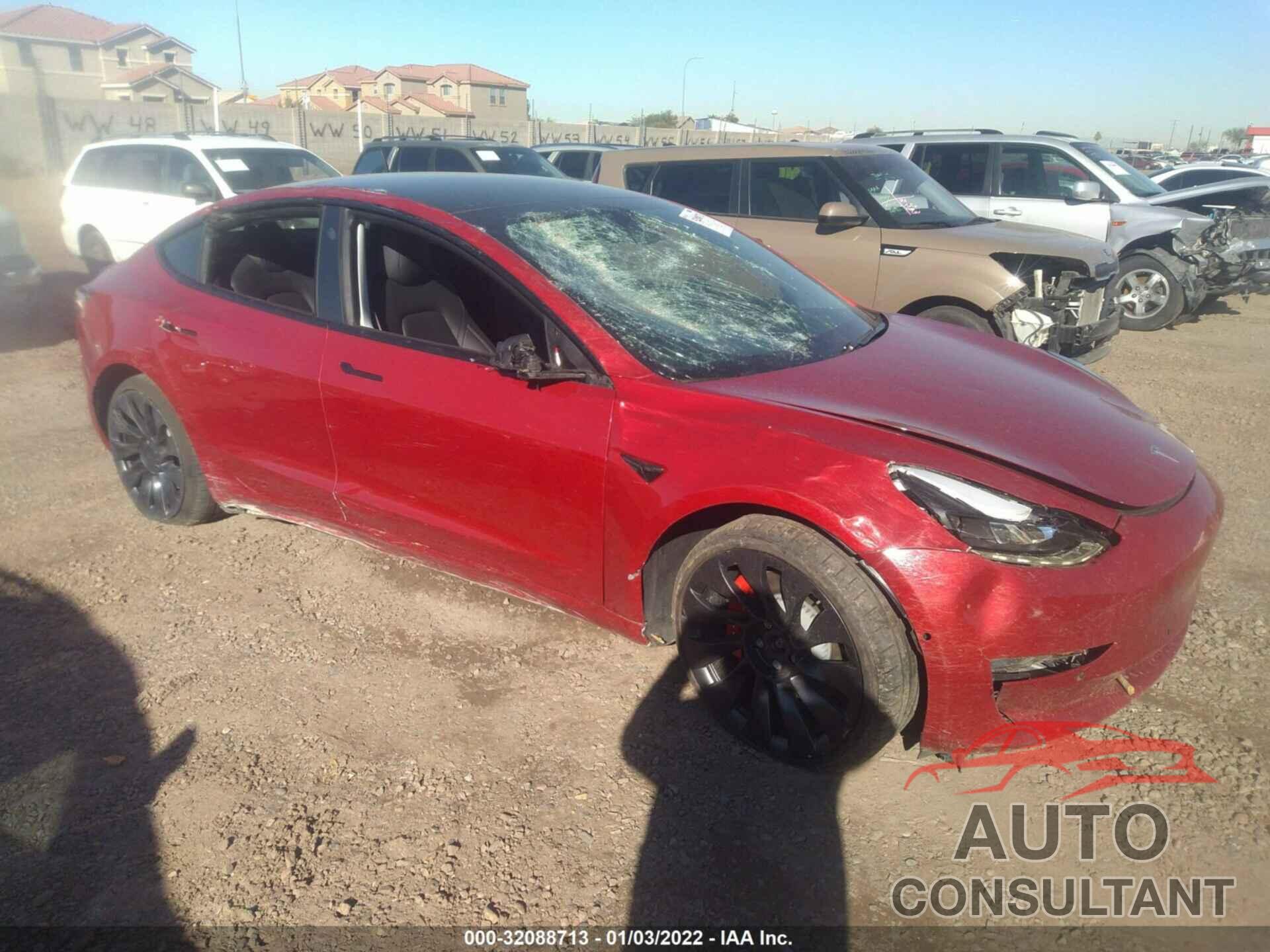 TESLA MODEL 3 2021 - 5YJ3E1EC0MF033224