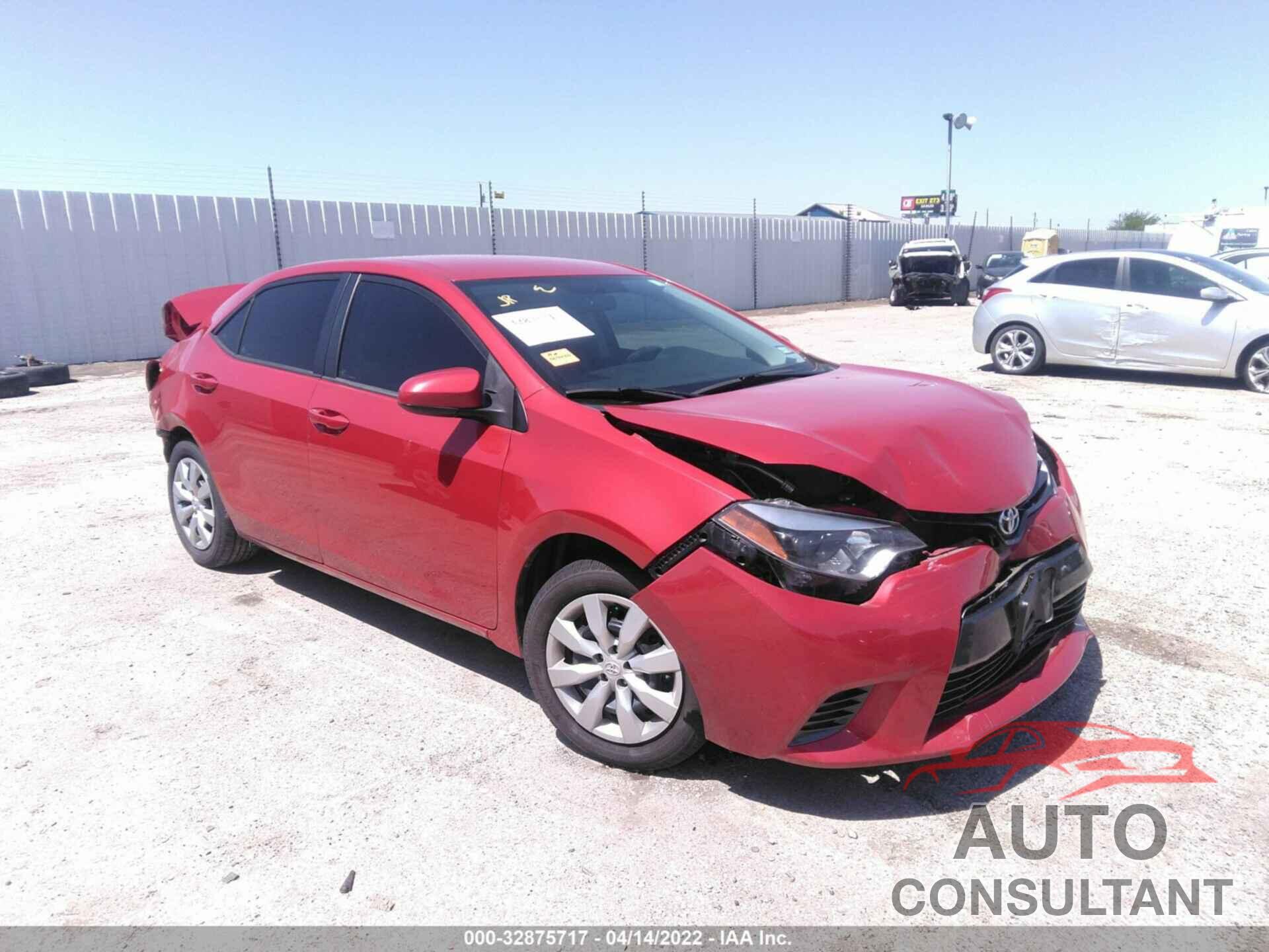TOYOTA COROLLA 2016 - 2T1BURHE0GC543754