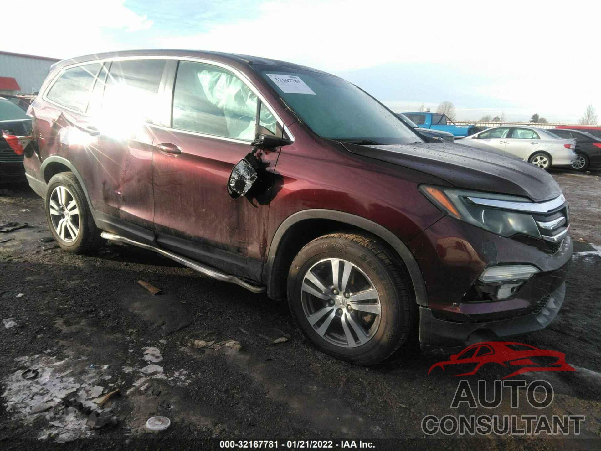 HONDA PILOT 2016 - 5FNYF6H53GB083519